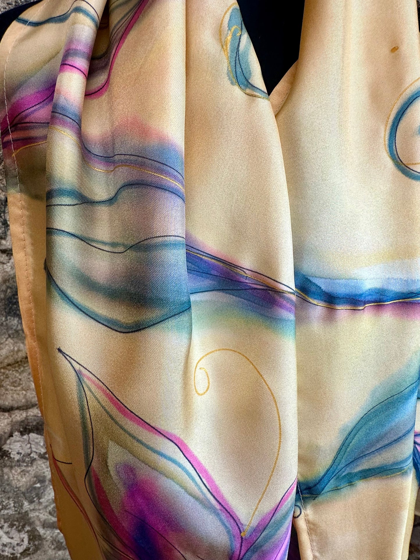 Lorsha Handpainted silk scarfs