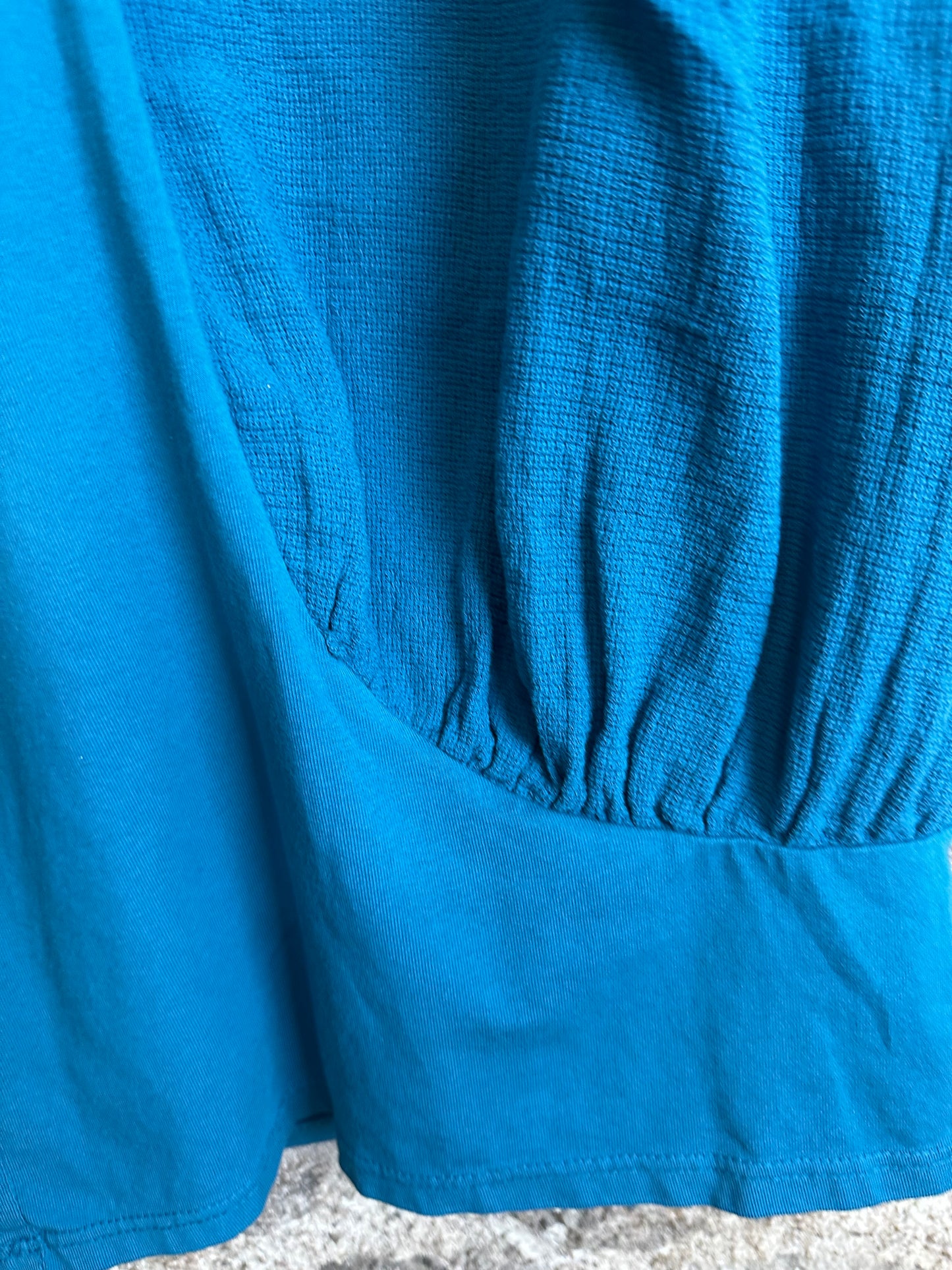 “Florence “teal Italian cotton jersey pants