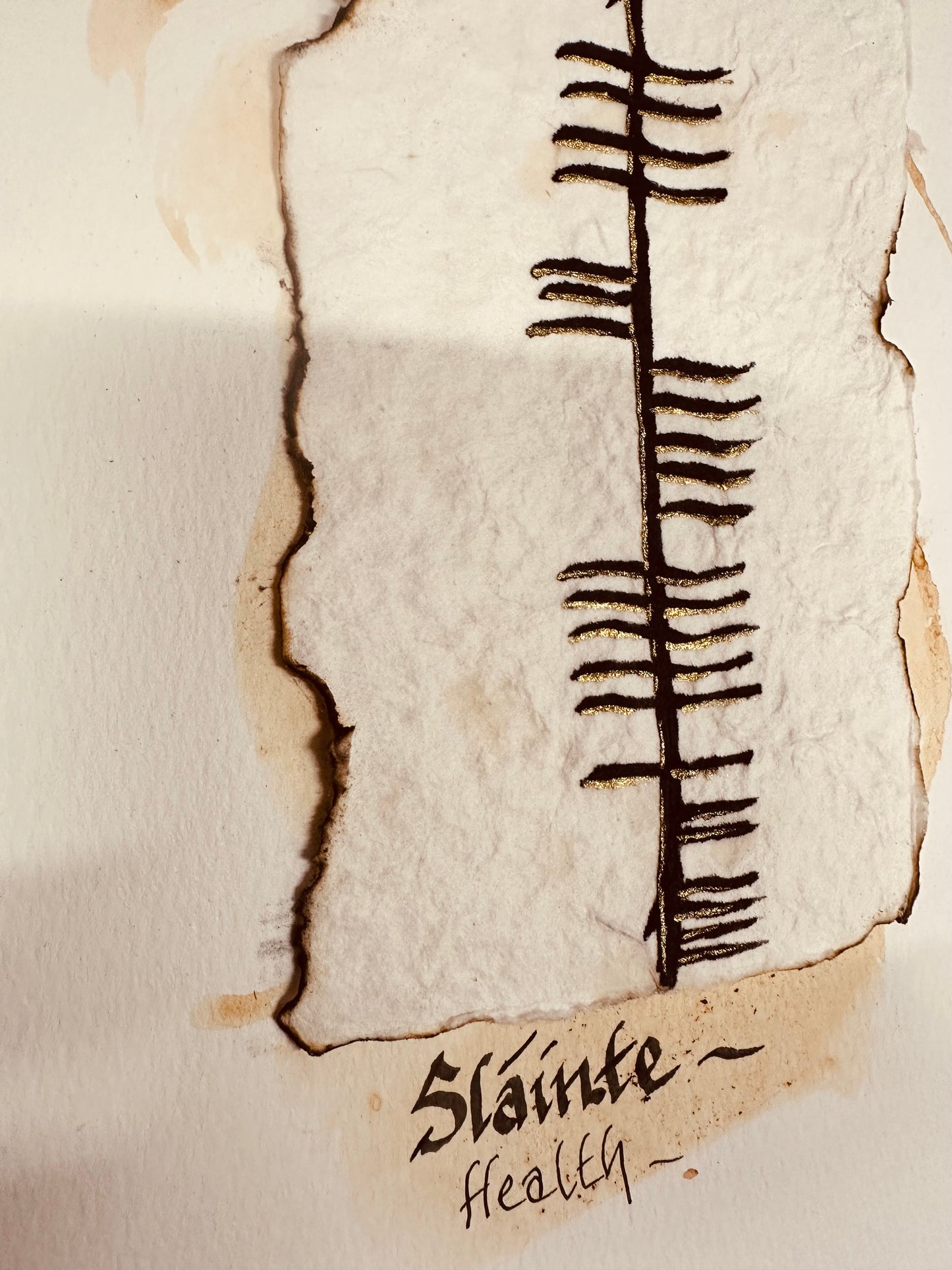 Sláinte ….health ogham
