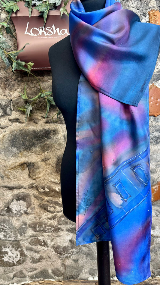 Lorshadesign Handpainted silk scarf collection