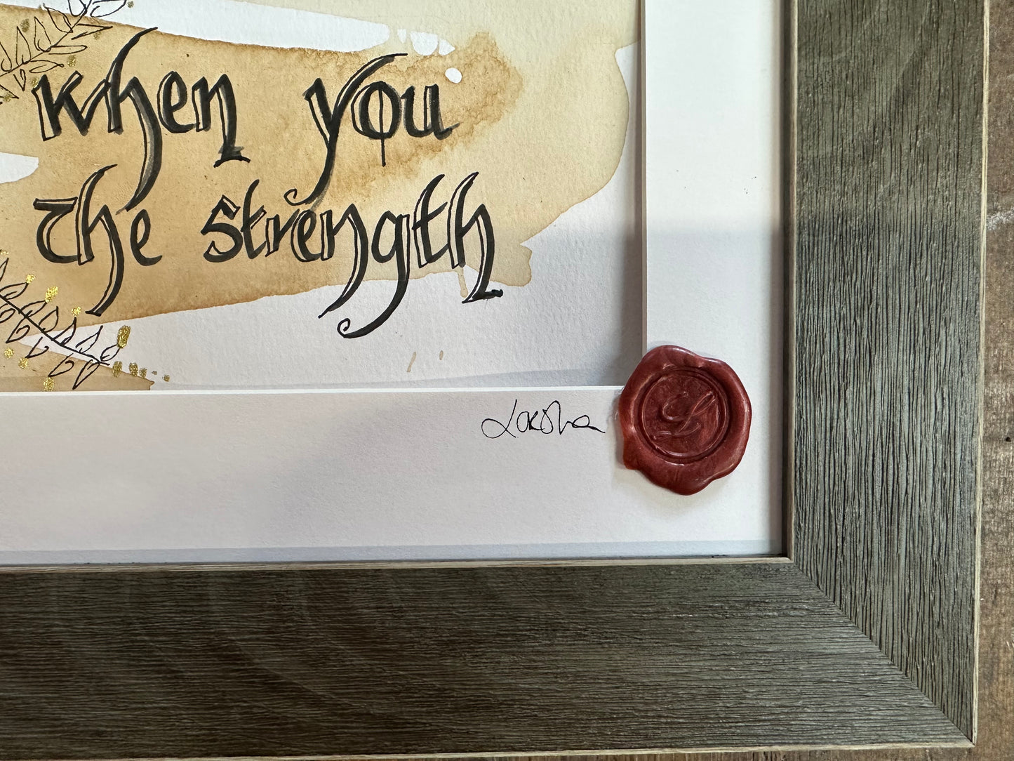 “Courage isn’t having the strength…”