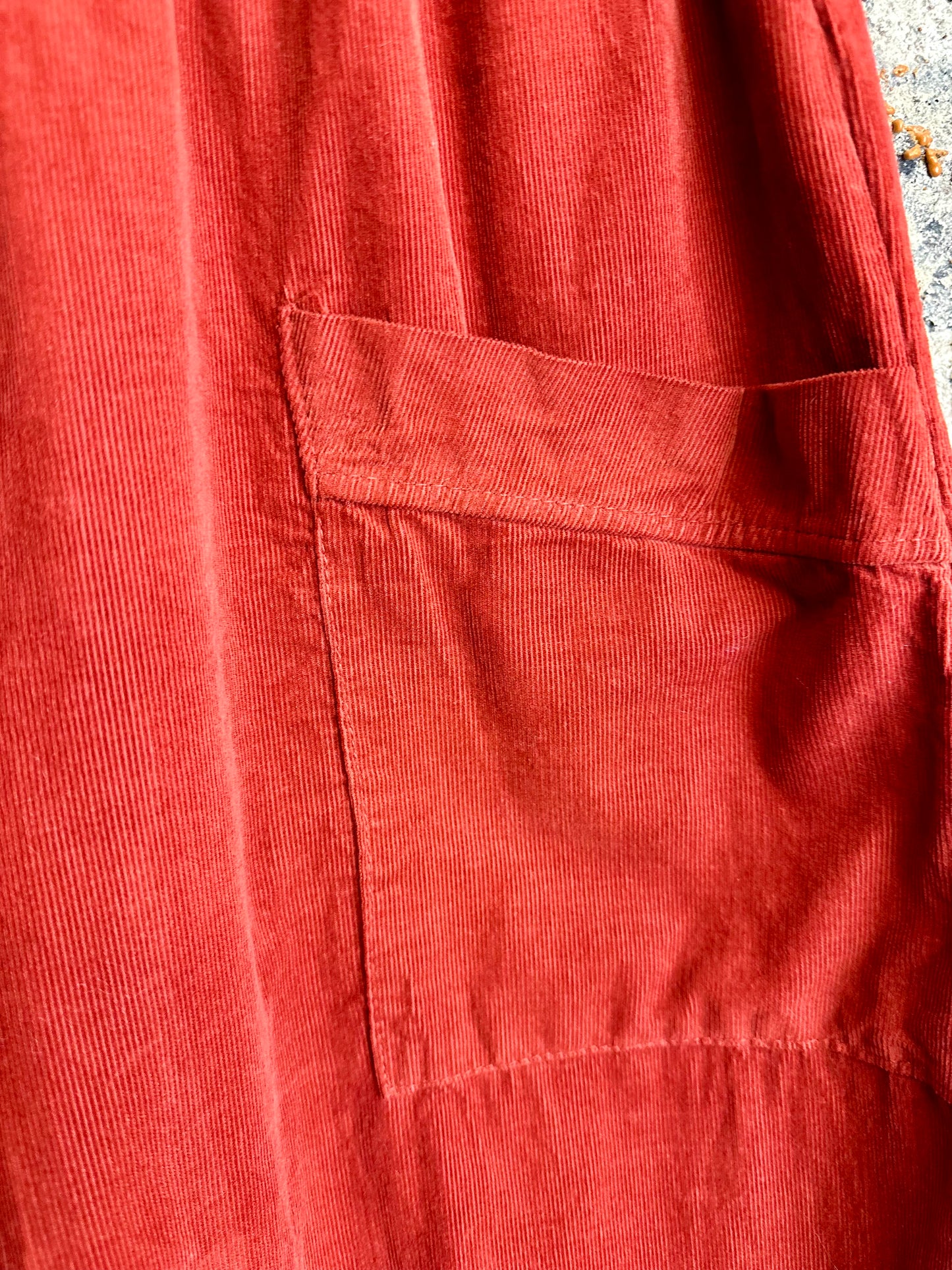 “Toni “ terracotta pin corduroy Italian cullottes