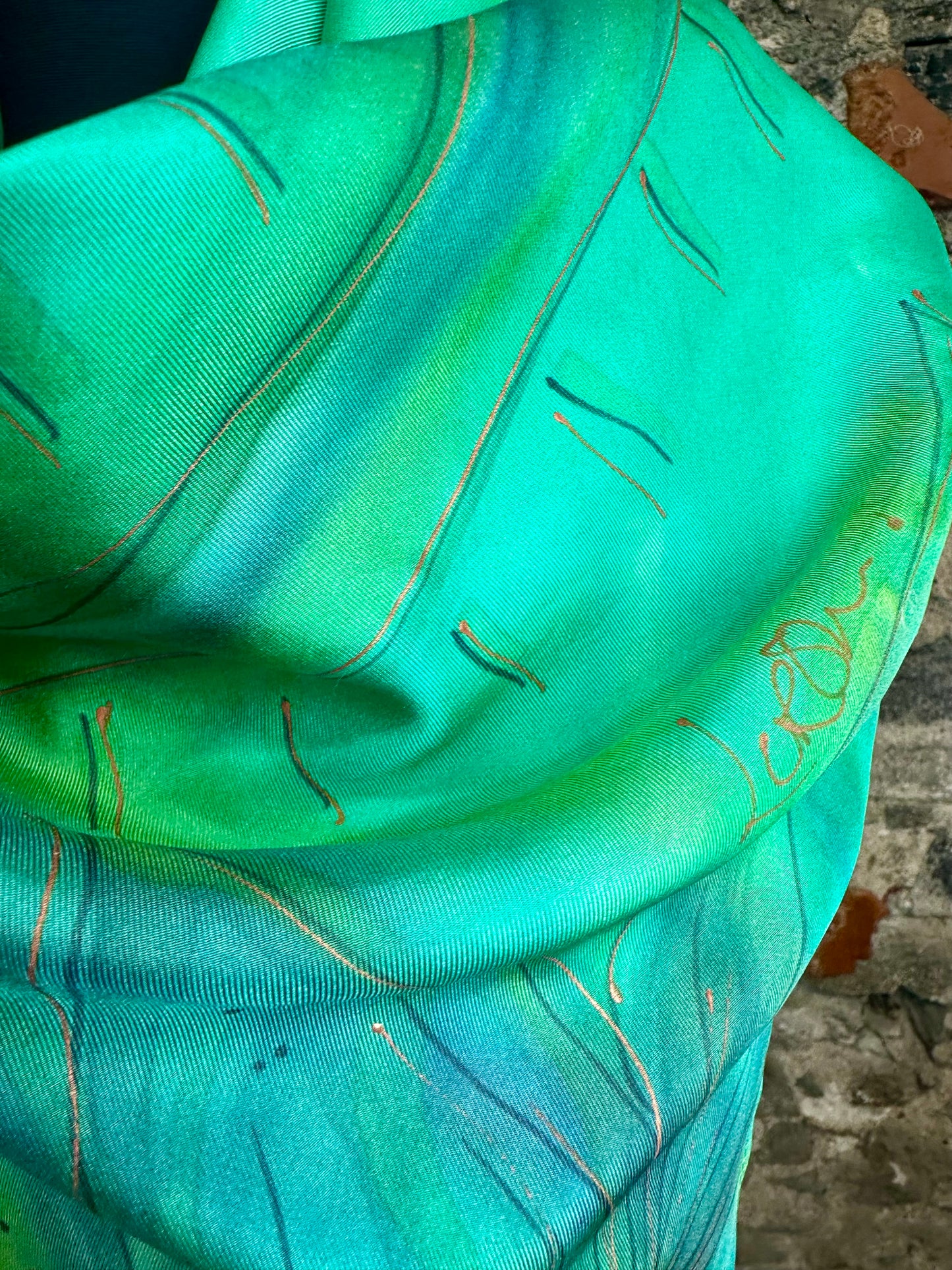 Lorshadesign Handpainted silk scarfs