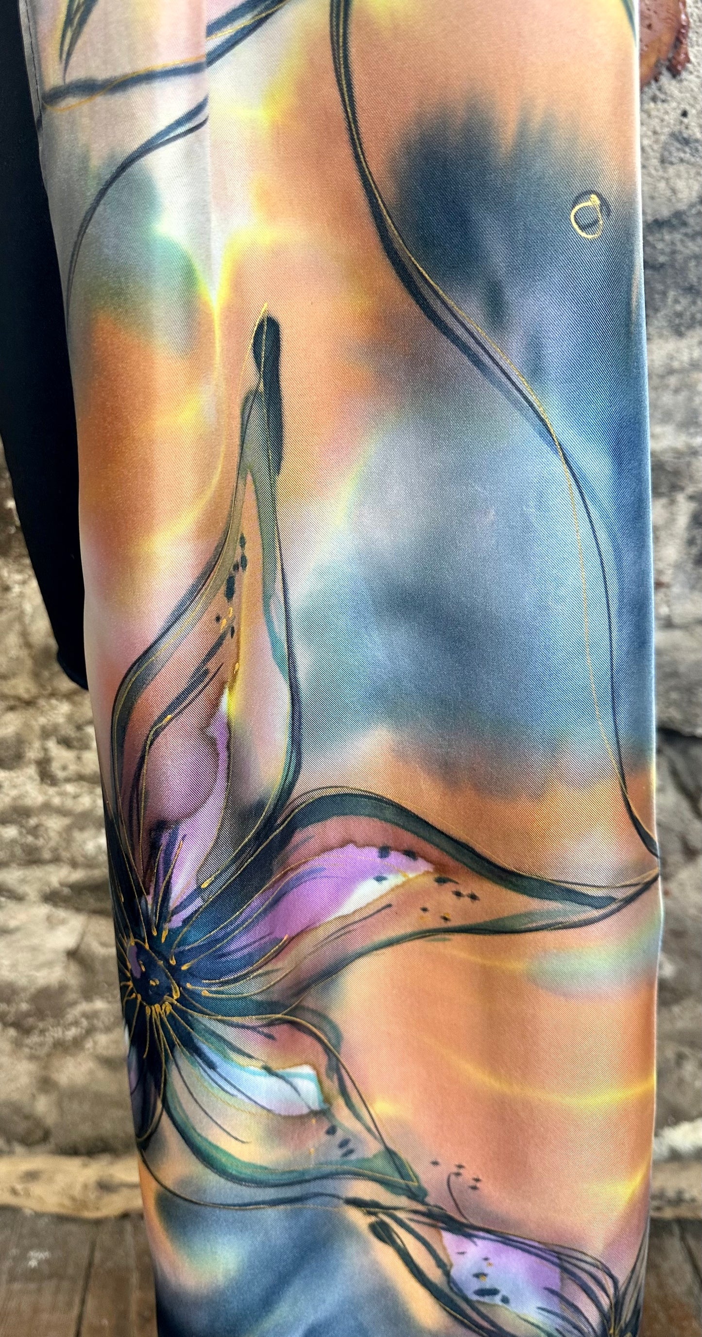 Lorshadesign Handpainted silk scarf collection