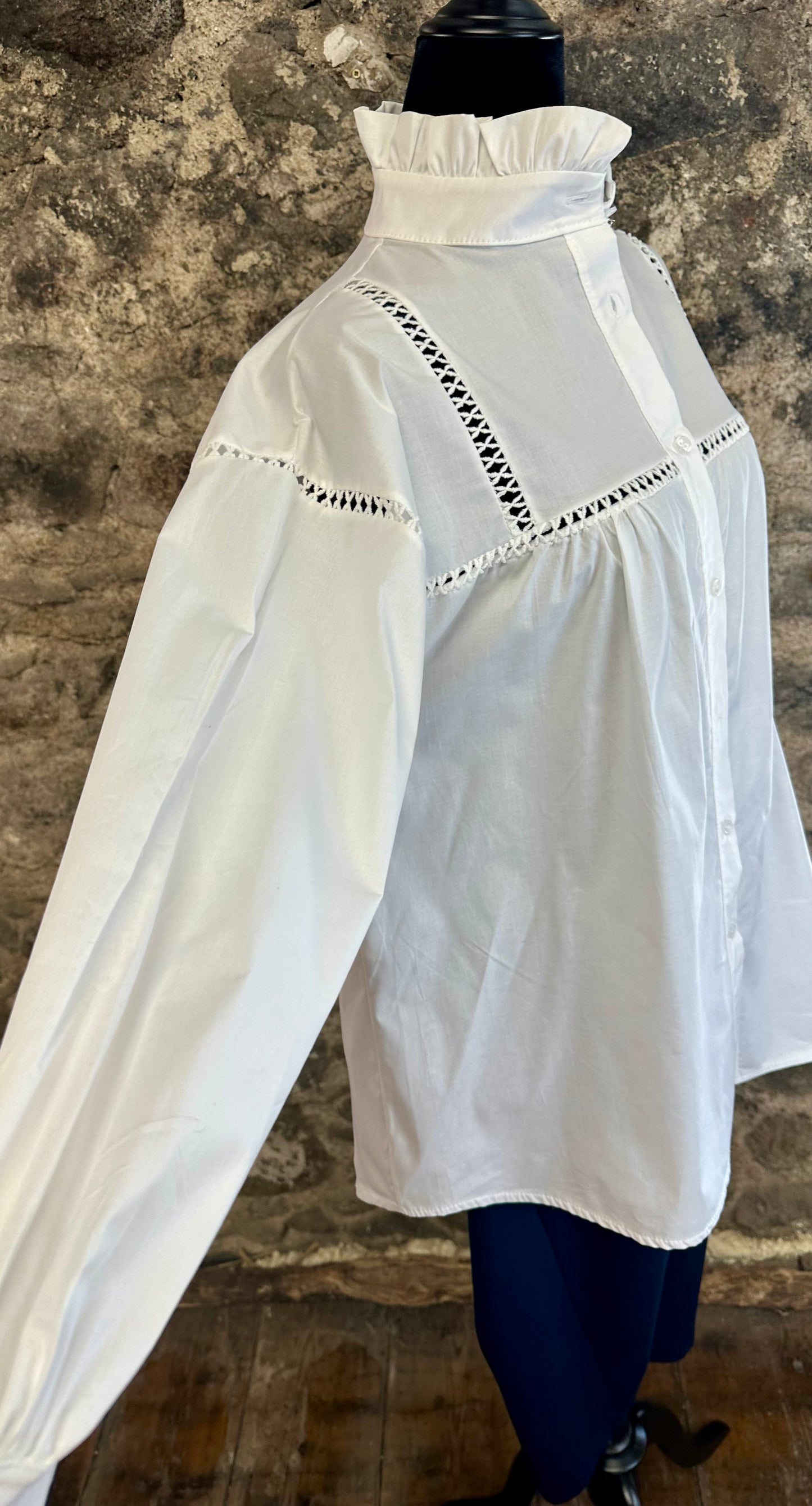 “Annabelle “ ivory pilgrim Italian shirt