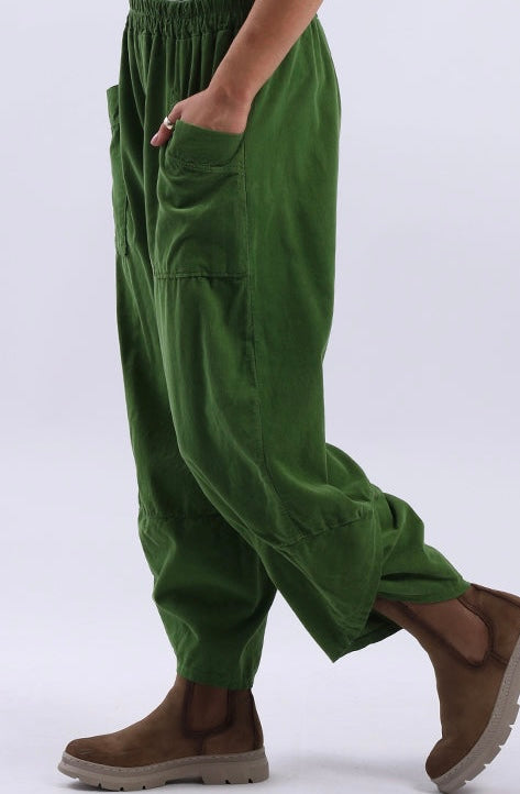 “Toni “ needle corduroy Italian cocoon trousers