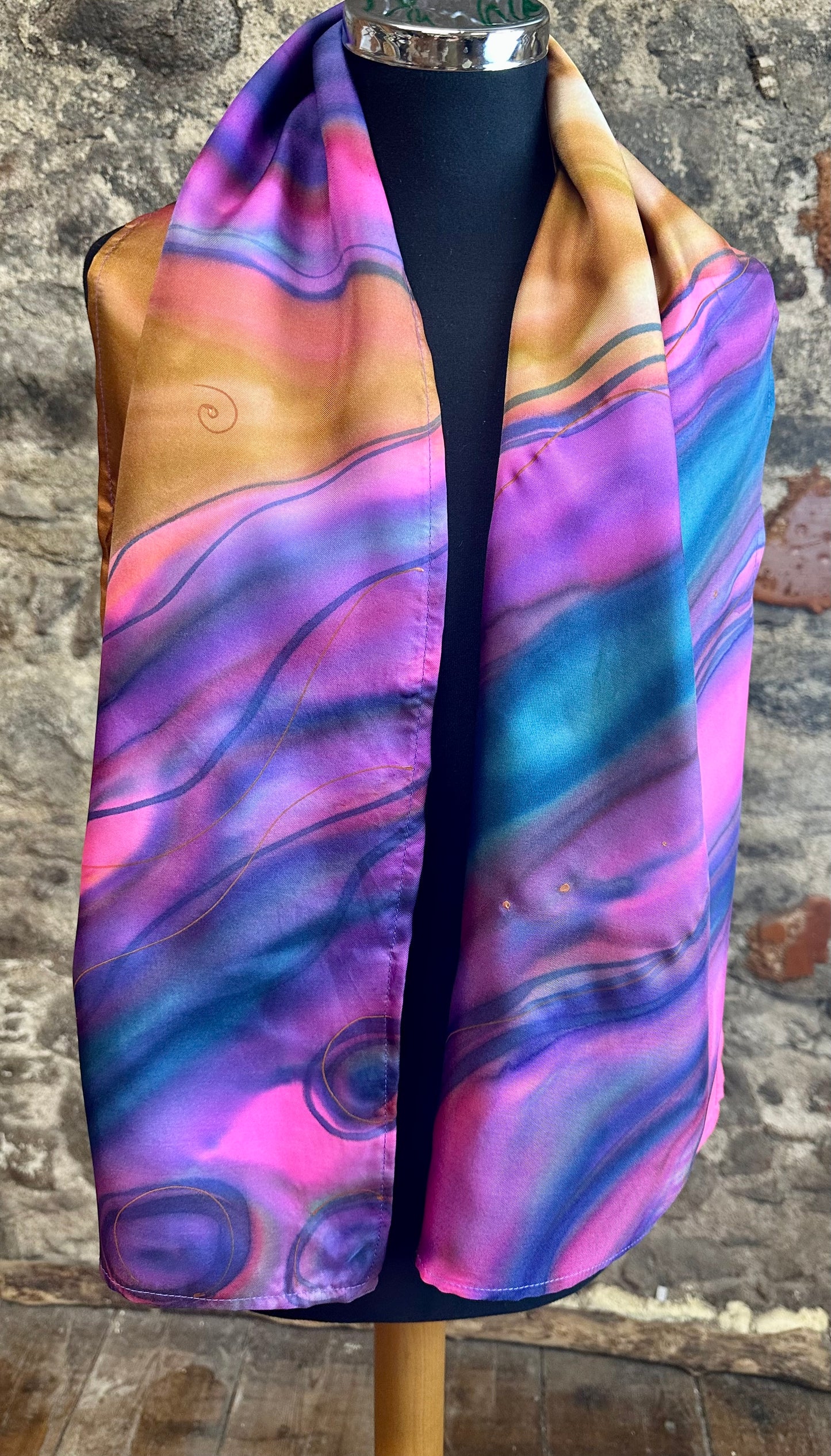 Lorshadesign Handpainted silk scarf collection