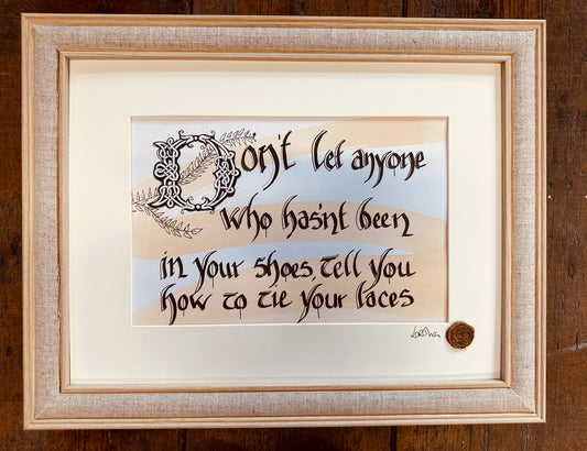 “Don’t let anyone ….”