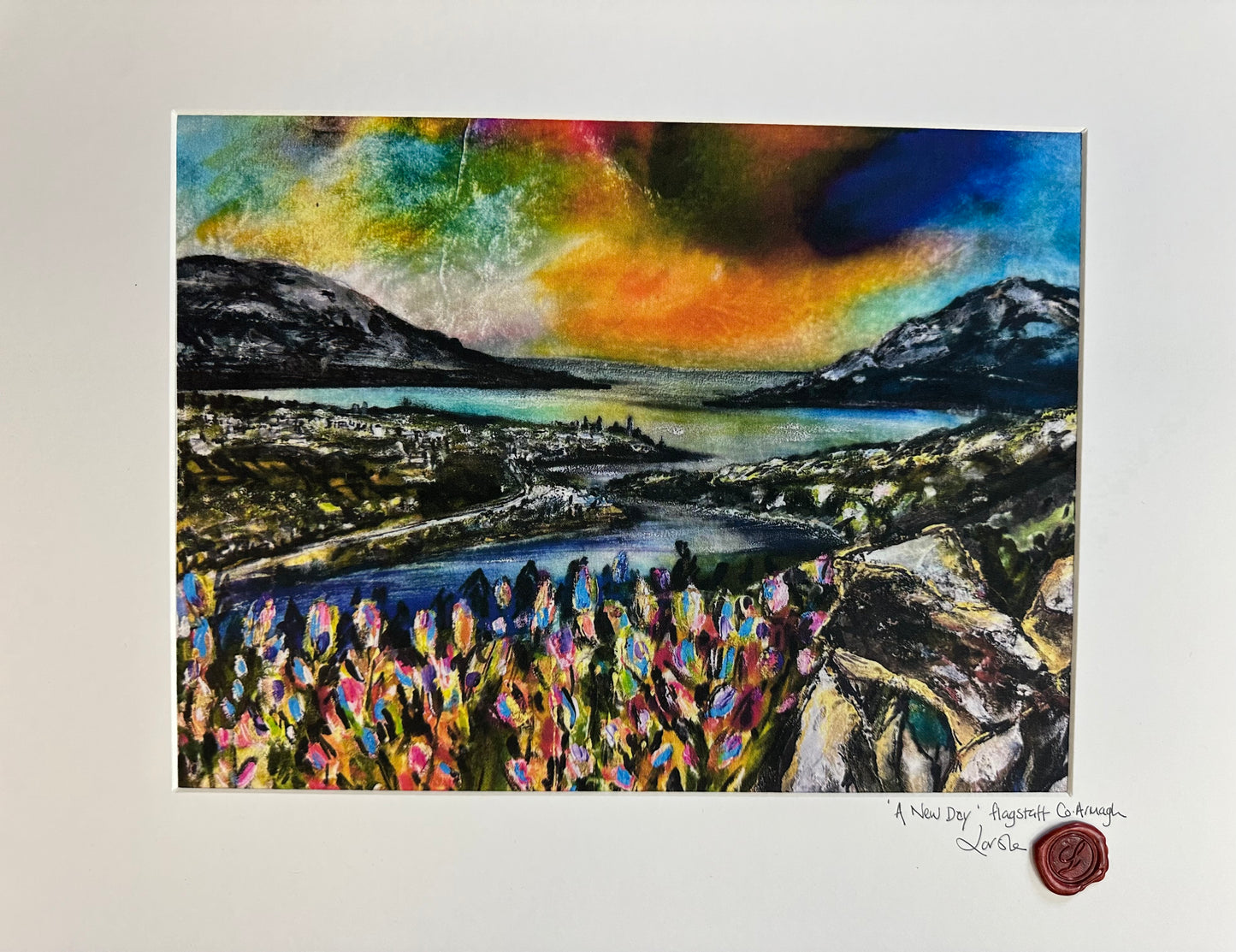 “A New Day “ Flagstaff viewing point County Armaghltd edition framed prints