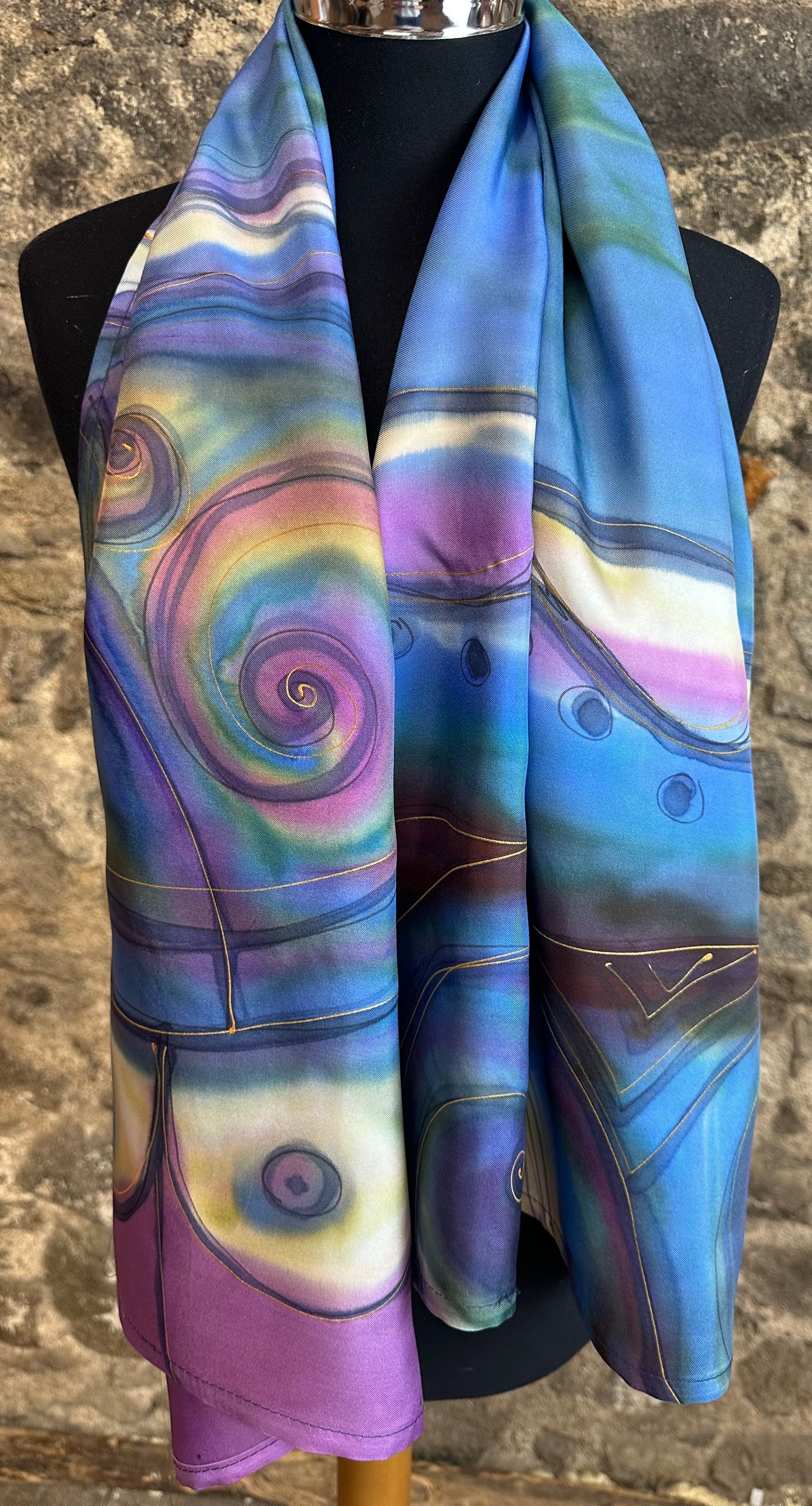Lorshadesign Handpainted silk scarf collection