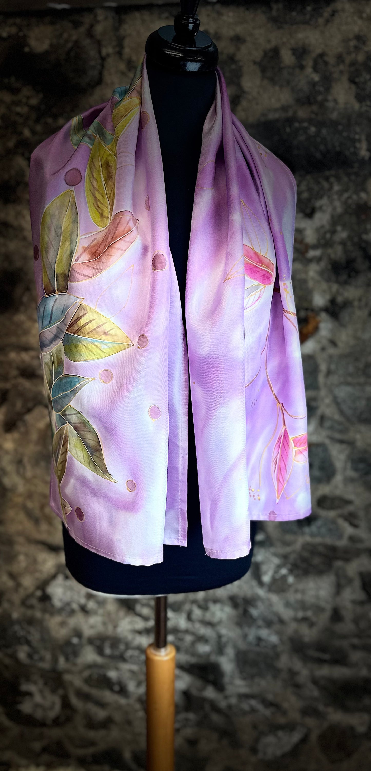 Lorshadesign Handpainted silk scarf collection