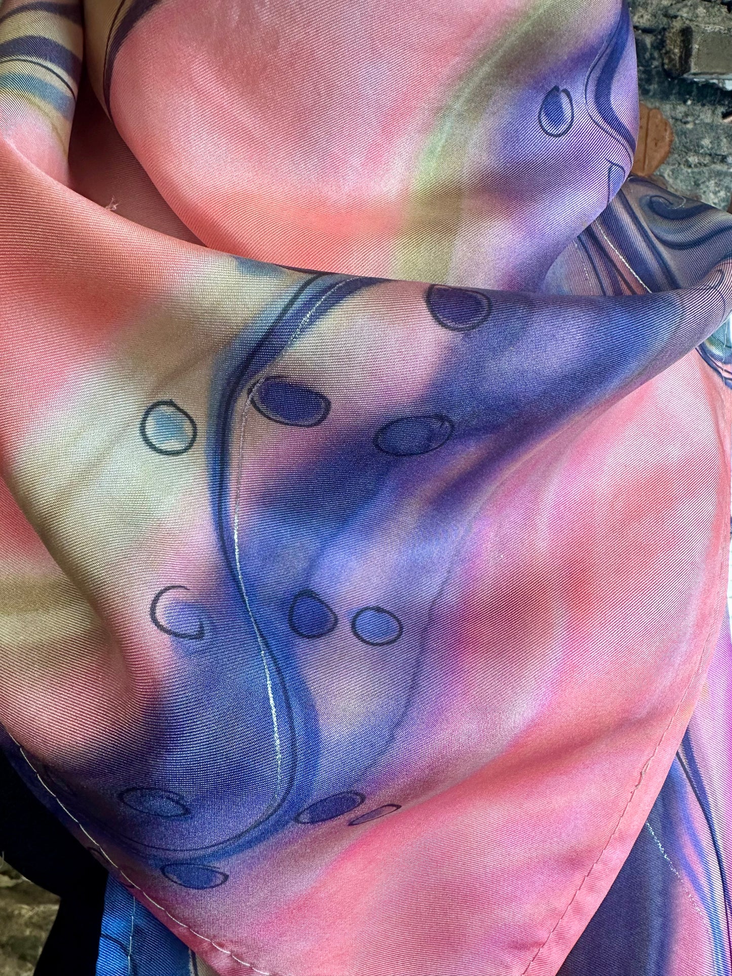 Lorshadesign Handpainted silk scarf