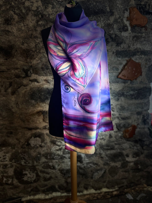 Lorshadesign Handpainted silk scarfs