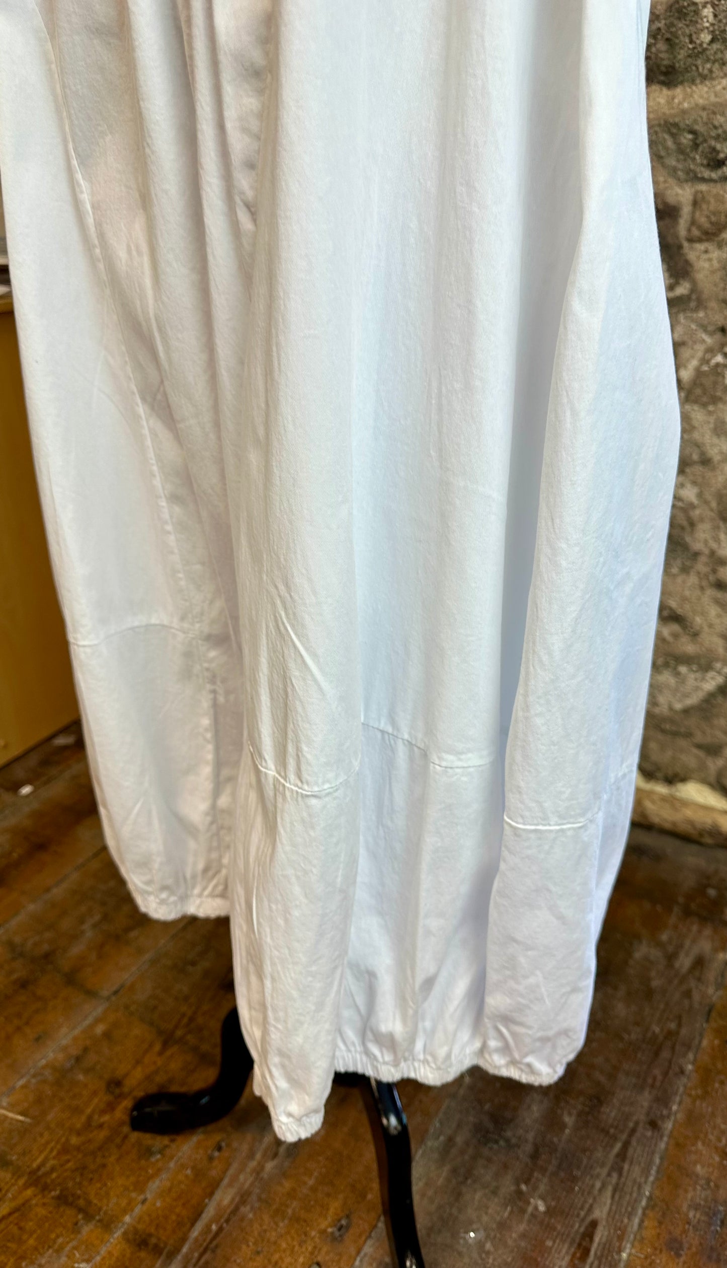 “Tina “ cotton Italian dramatic barrel leg trouser