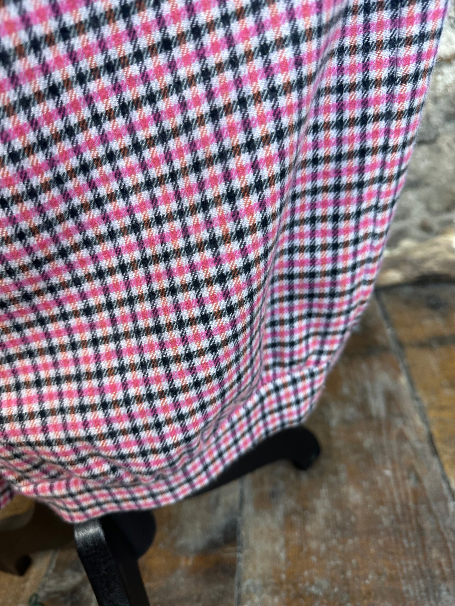 “Dani “ wine plaid Italian cosey pants