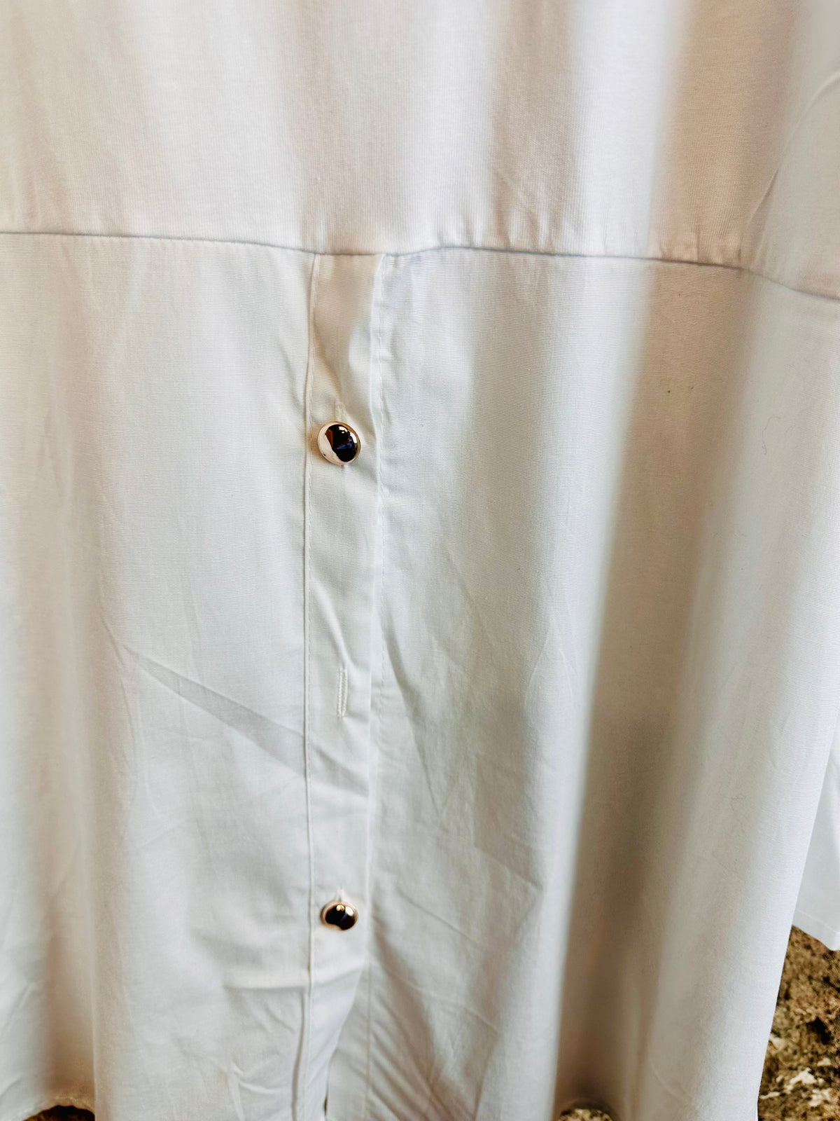 “Reeve ” white Italian layering shirt