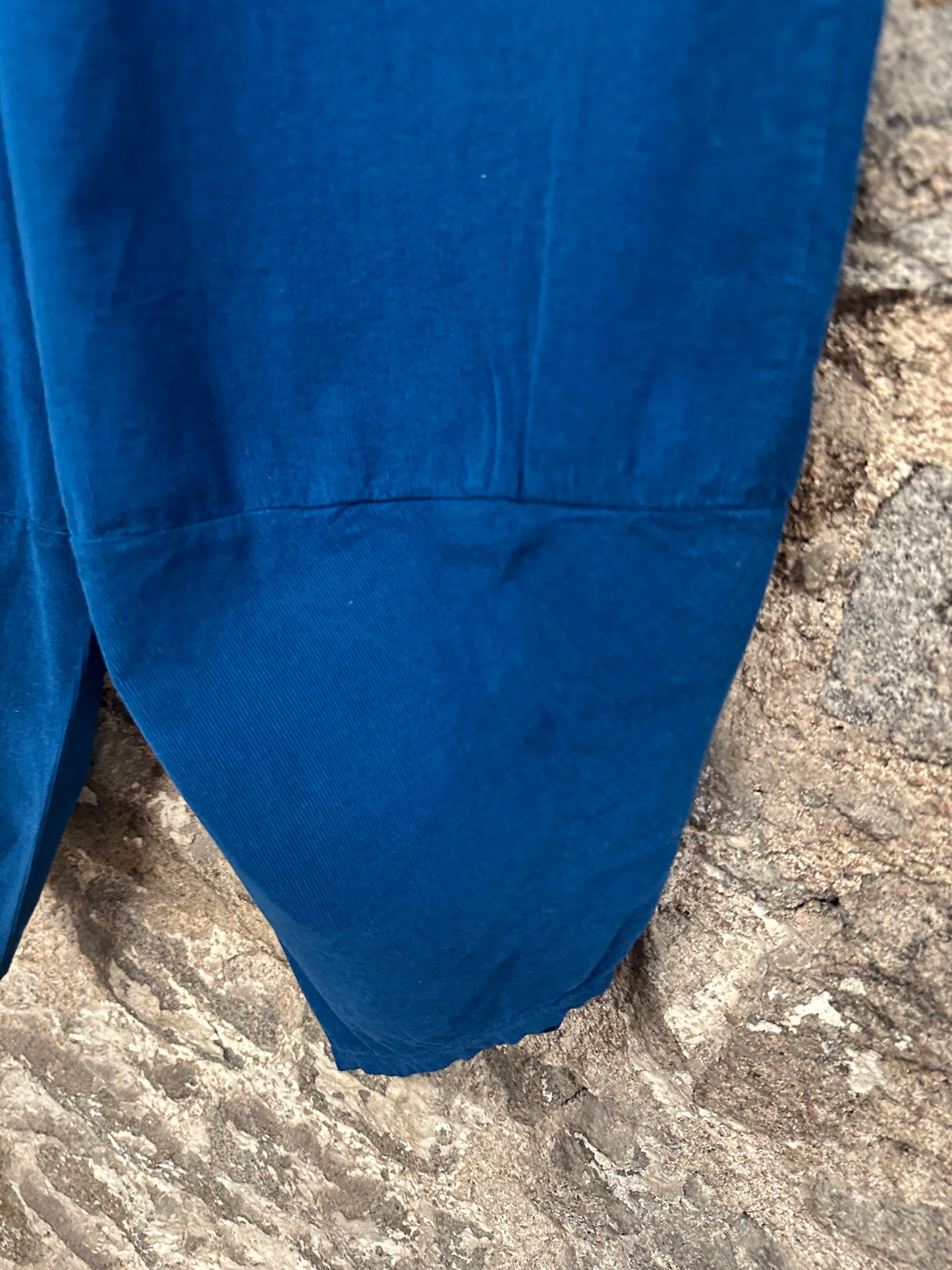 “Toni “ petrol blue Italian needle corduroy cocoon cullottes