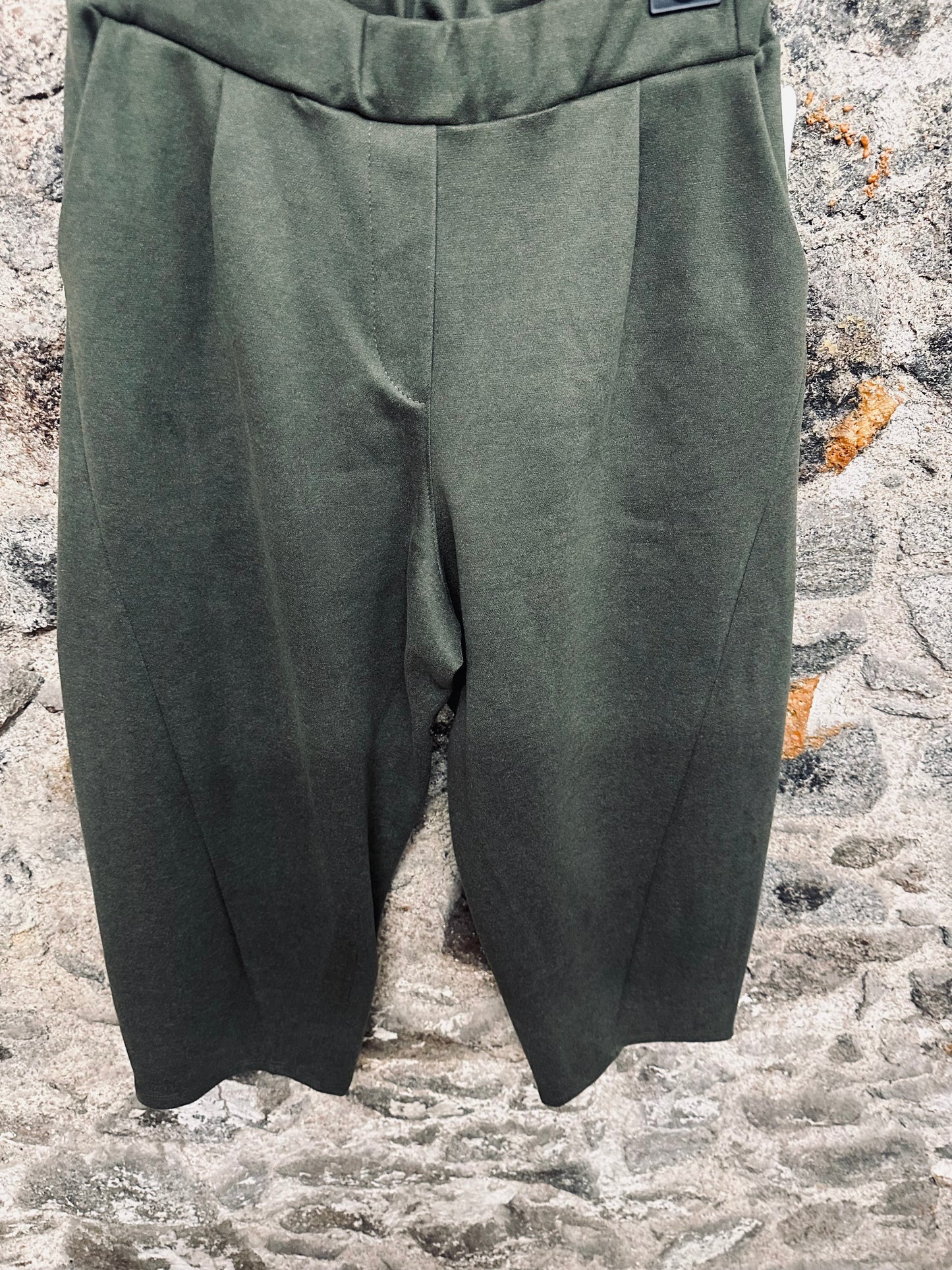 “Libby “ forest green moleskin cocoon trouser