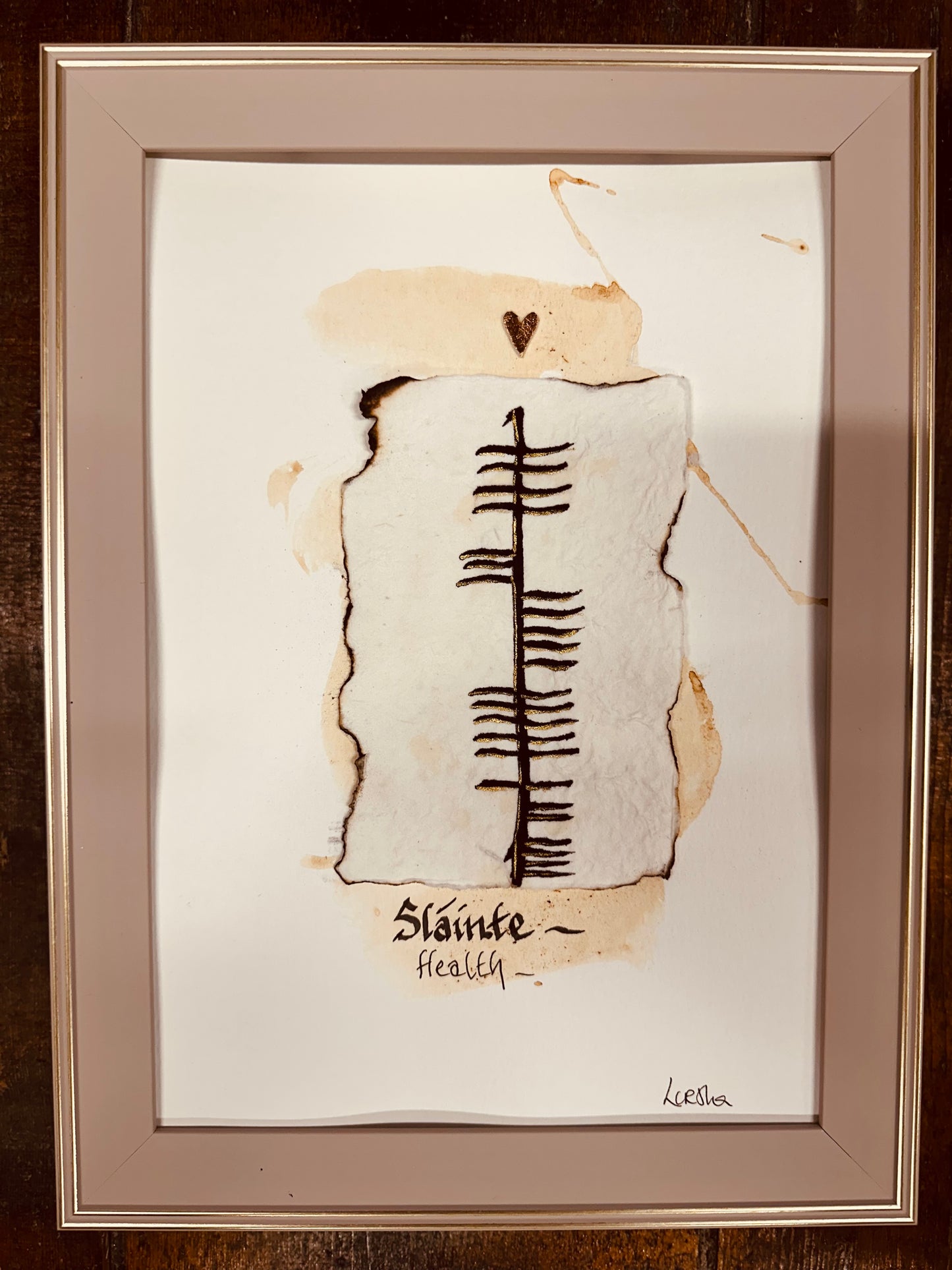 Sláinte ….health ogham