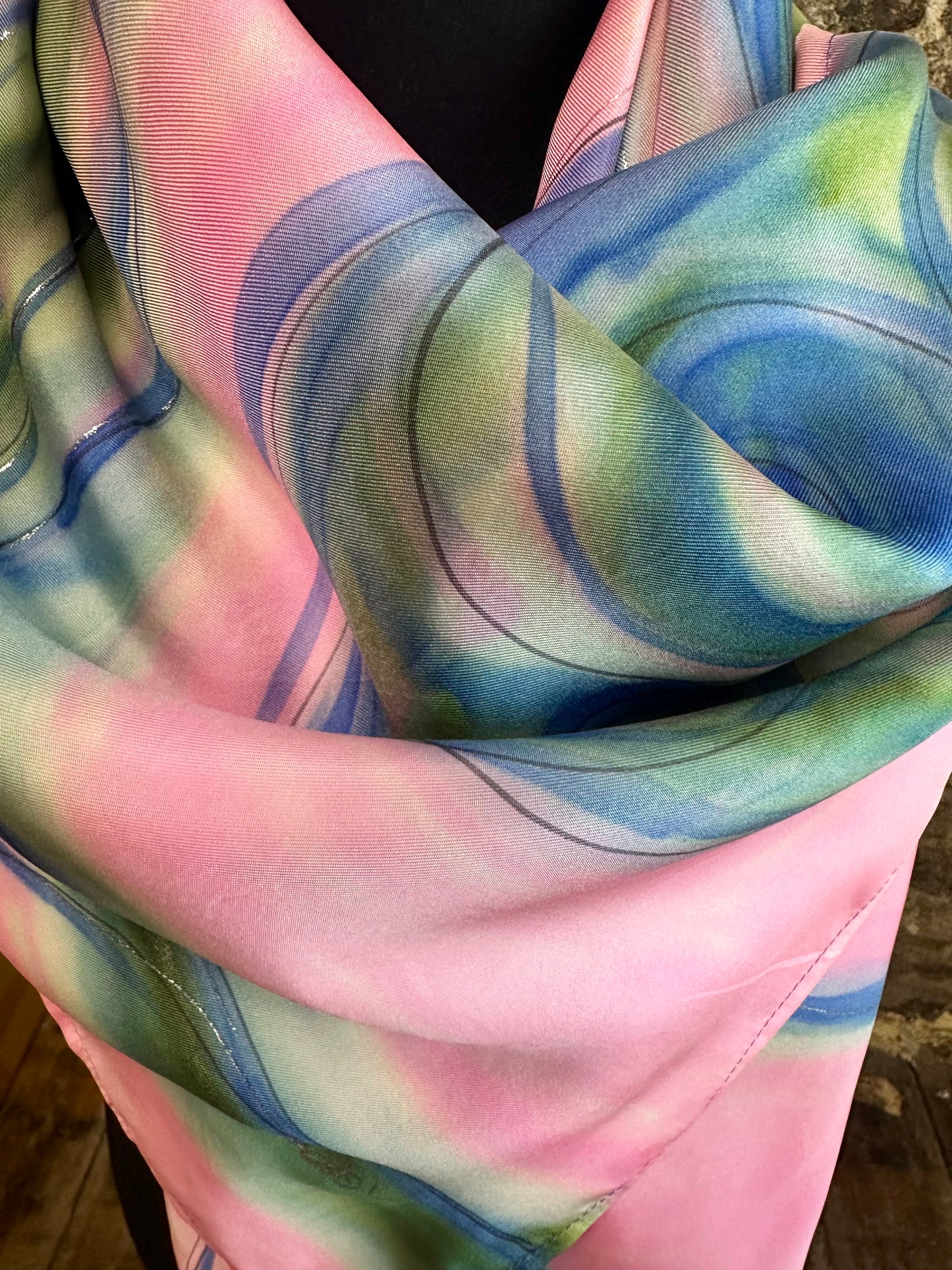 Lorshadesign Handpainted silk scarfs