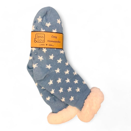 “Cosey “ long fur lined slipper sock