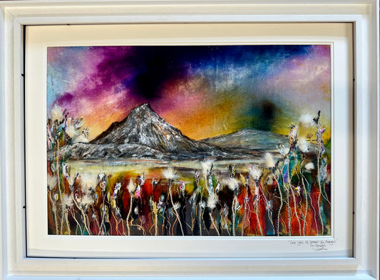 Last light of summer on Errigal
