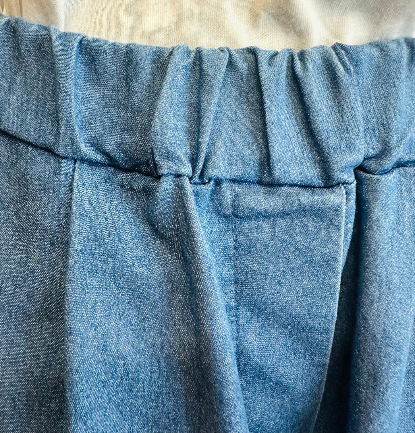 “ Inga “ denim Italian barell leg cullottes