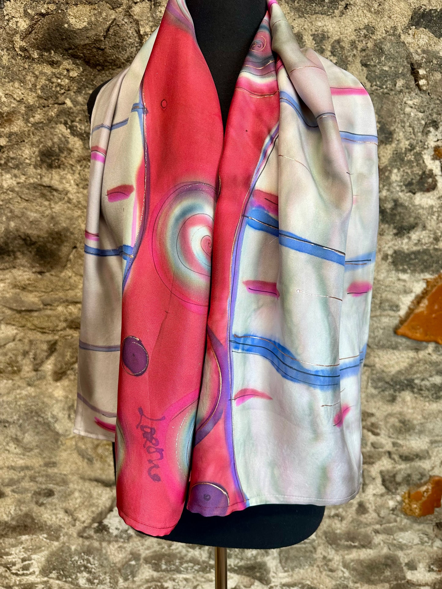 Lorshadesign Handpainted silk scarf collection