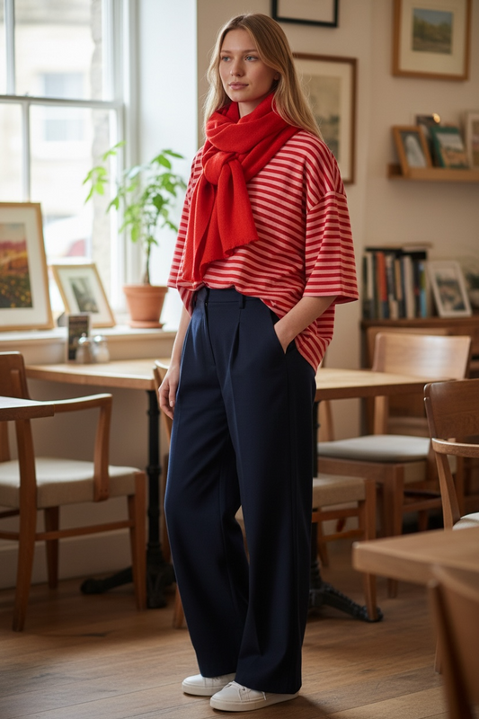 Cherry red cosey wrap