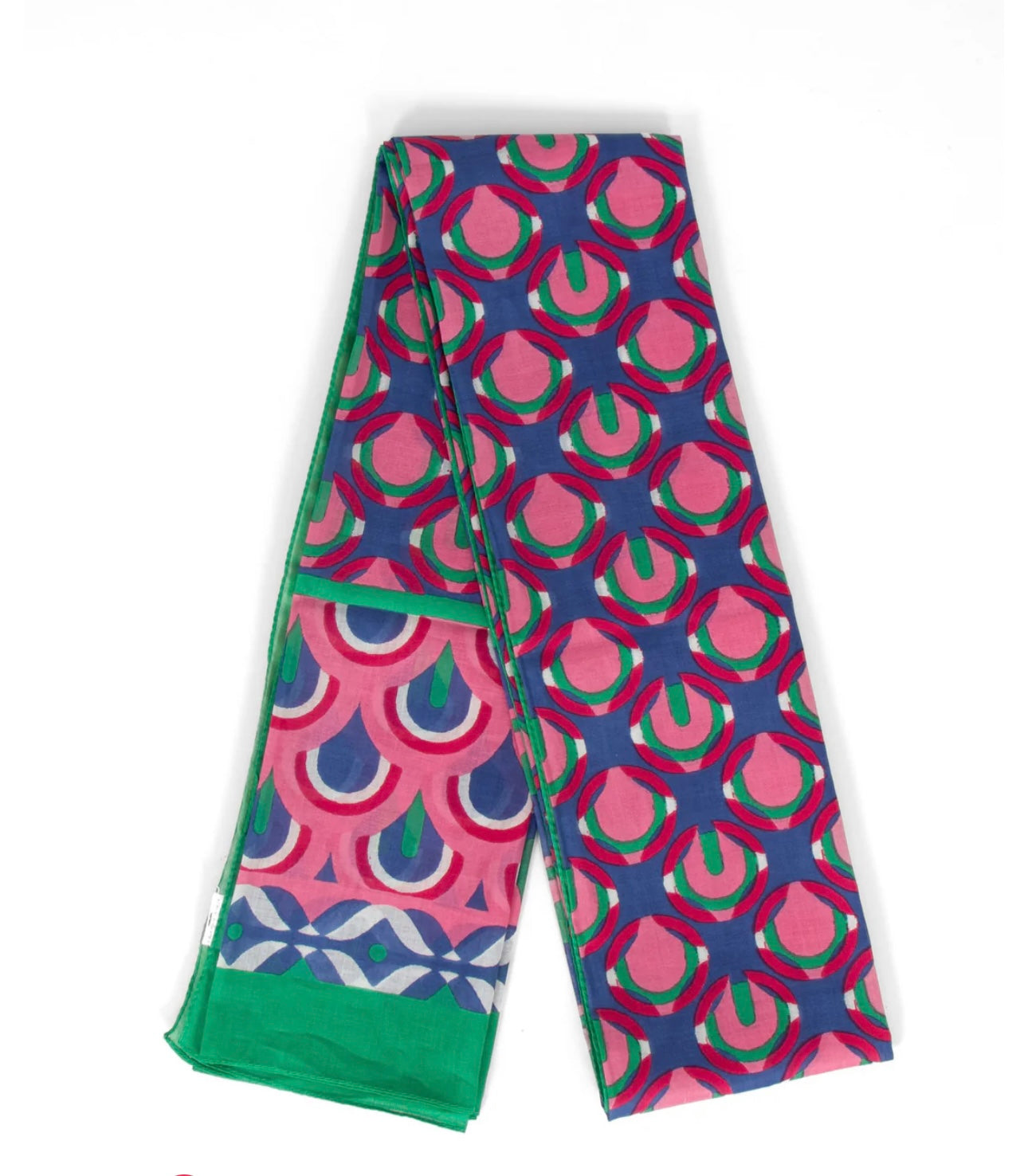 Peacock vibrant abstract wrap