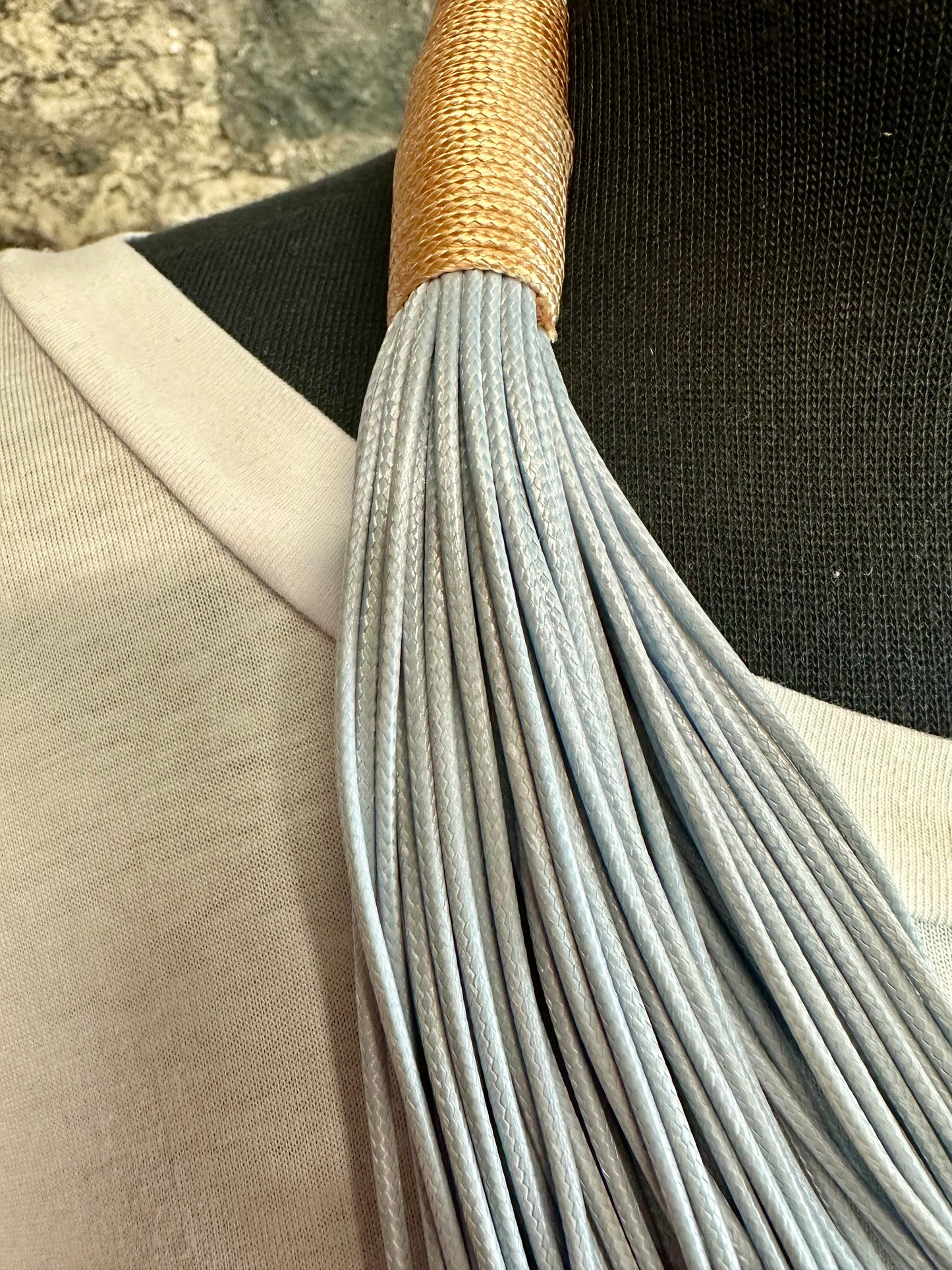 “Aisling “ dove grey rope neckpiece