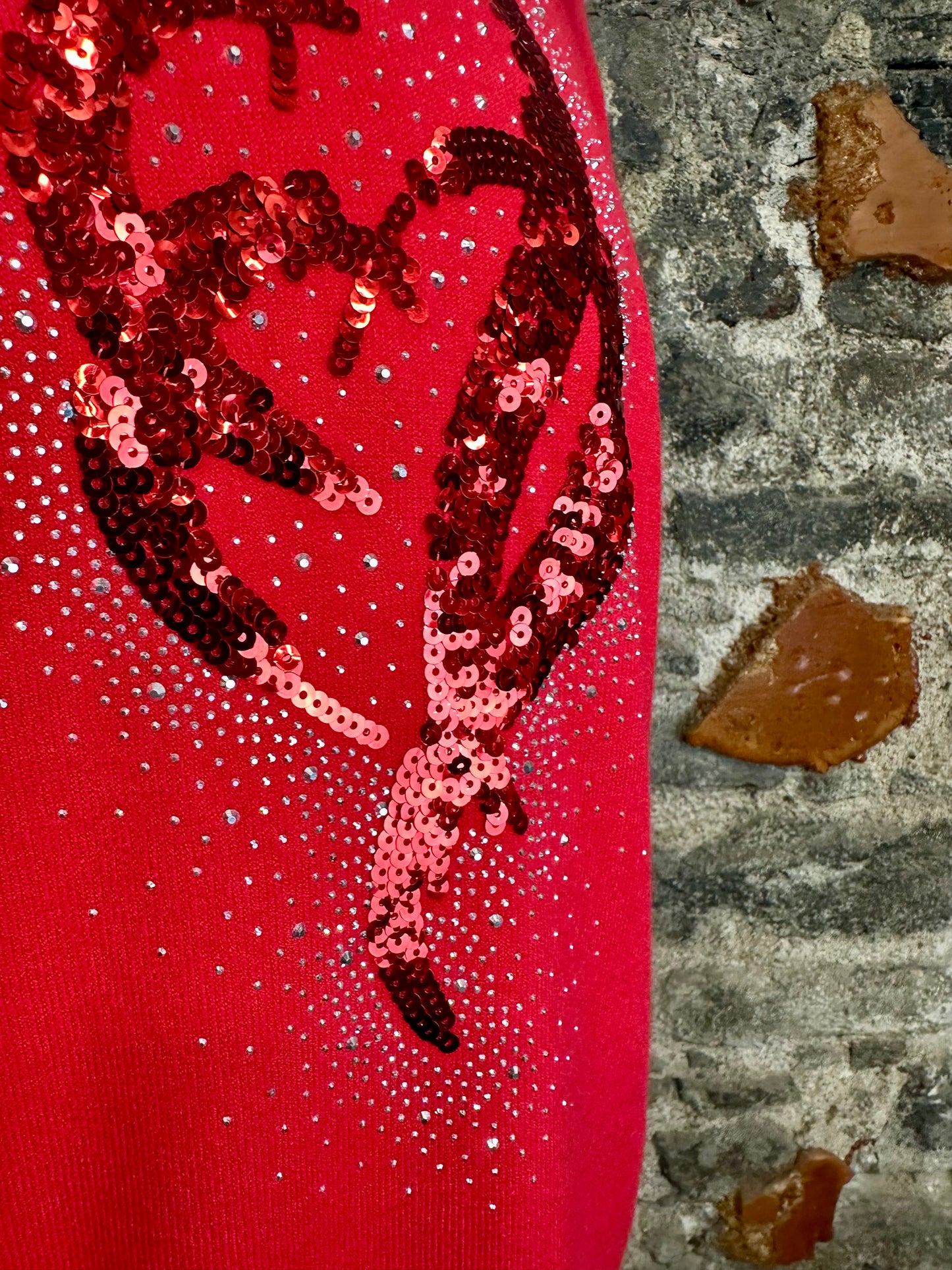 “Sarah “ cherry 🍒 red soft Italian knit