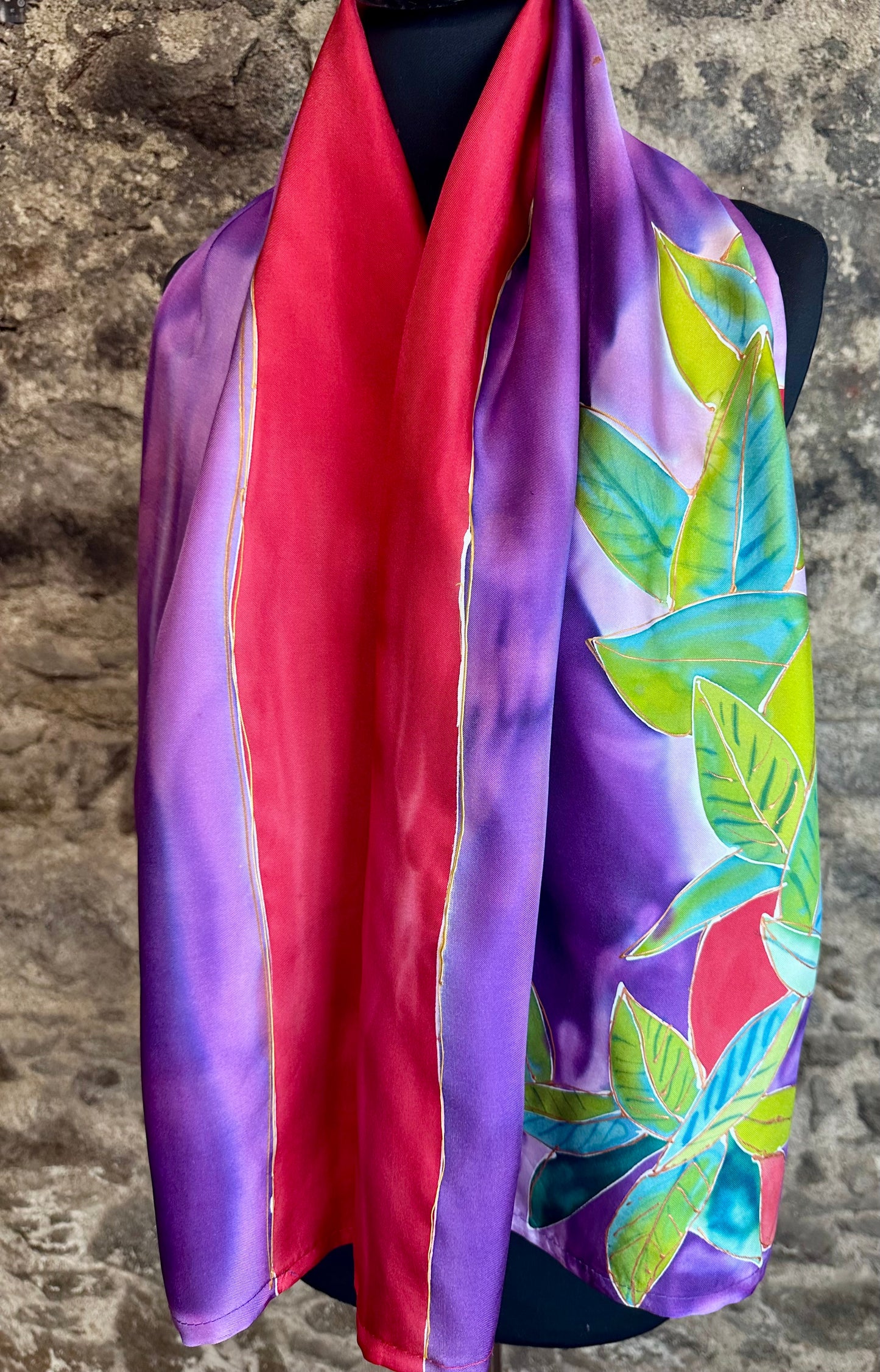 Lorshadesign Handpainted silk scarf collection