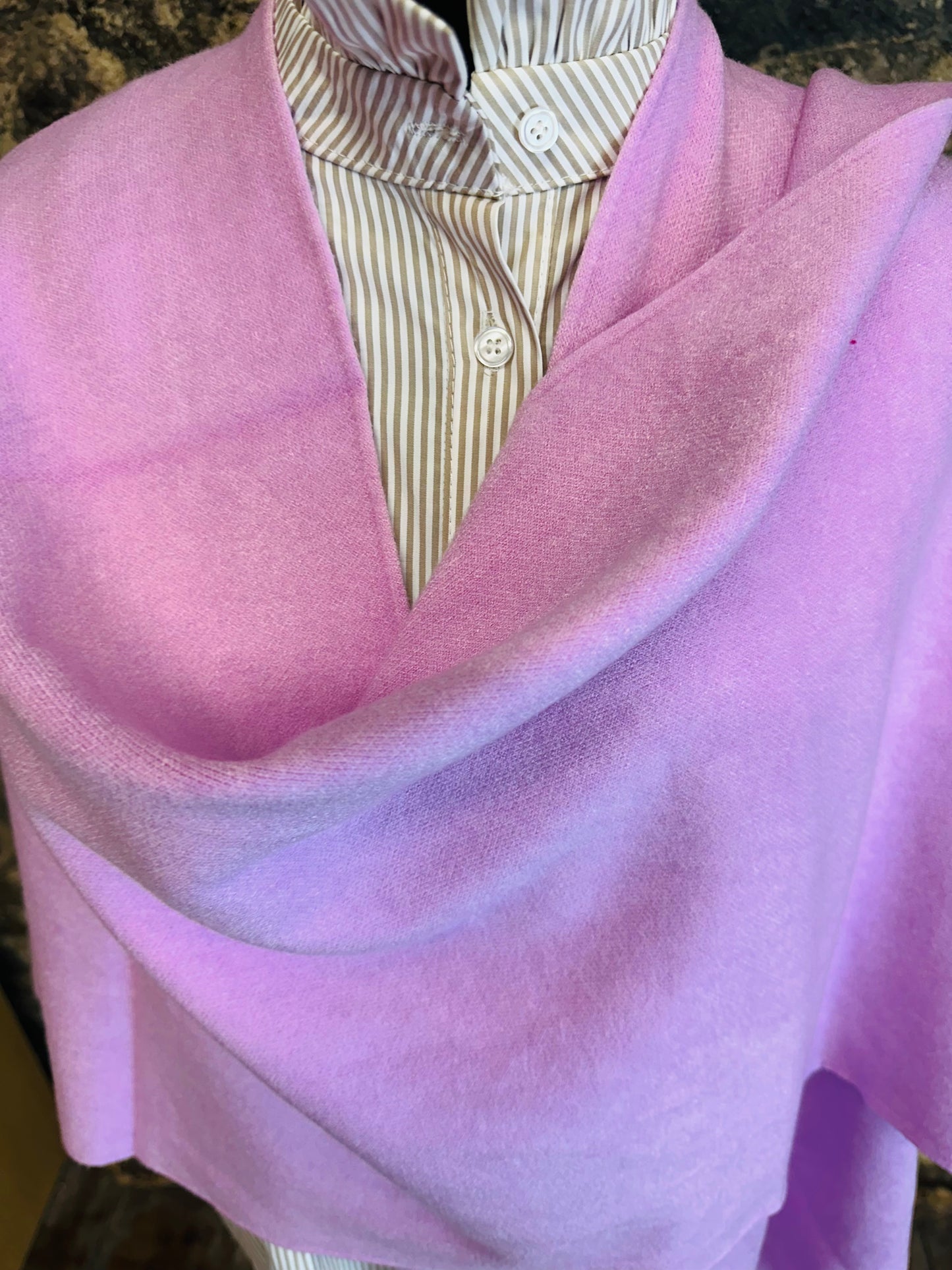 “Chelsea “ soft fine knit loop stole hyacinth