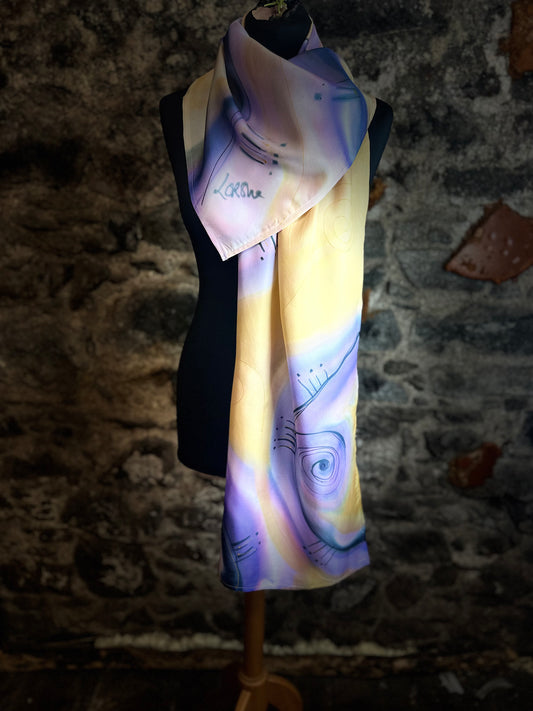 Lorshadesign Handpainted silk scarf collection each piece