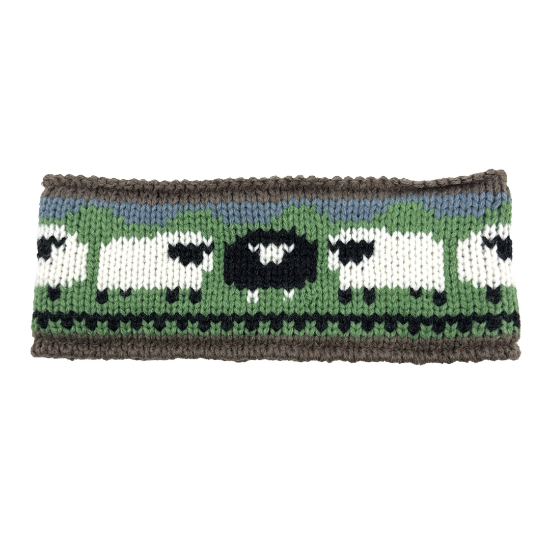 Sheep fair isle headband
