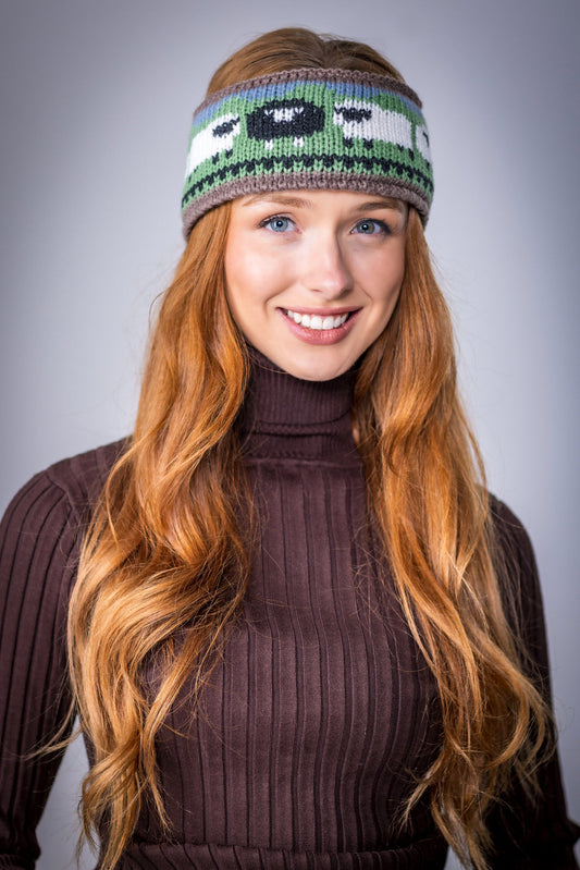 Sheep fair isle headband