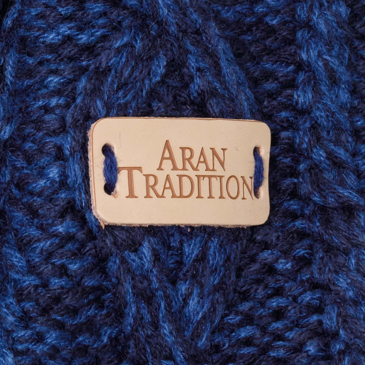 Aran cable knit fingerless gloves