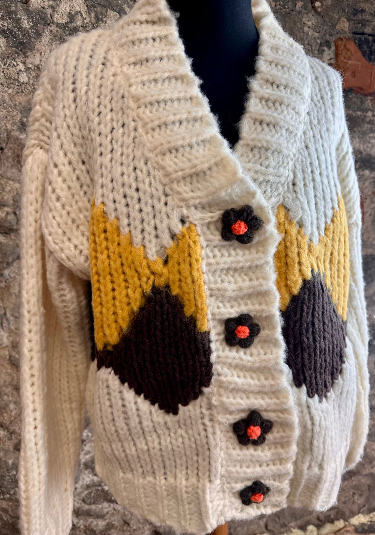 “Chelsea “ chunky artisan knit cosey cardi