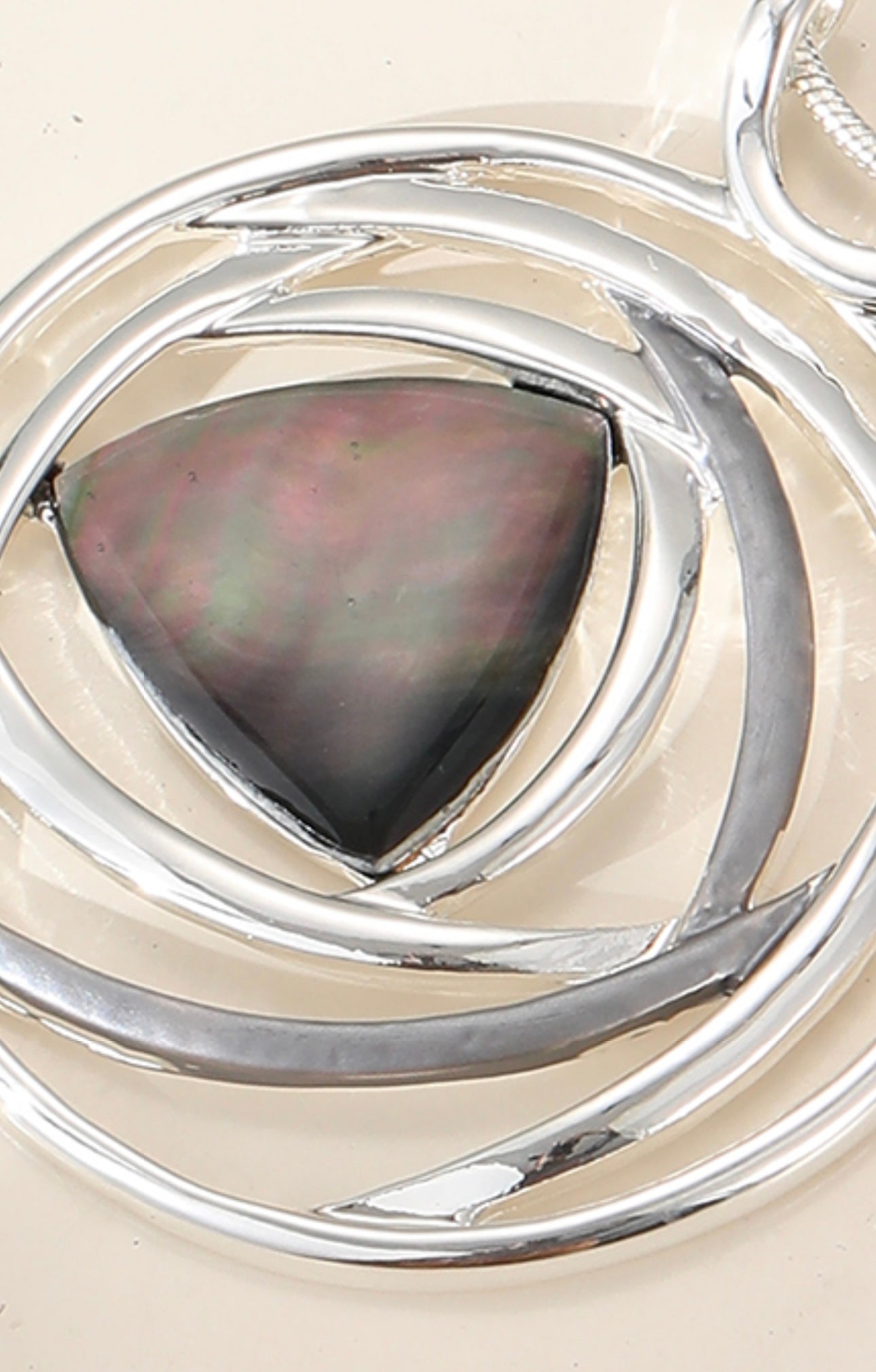 Statement long neckpiece ( gift boxed ) matching earrings available