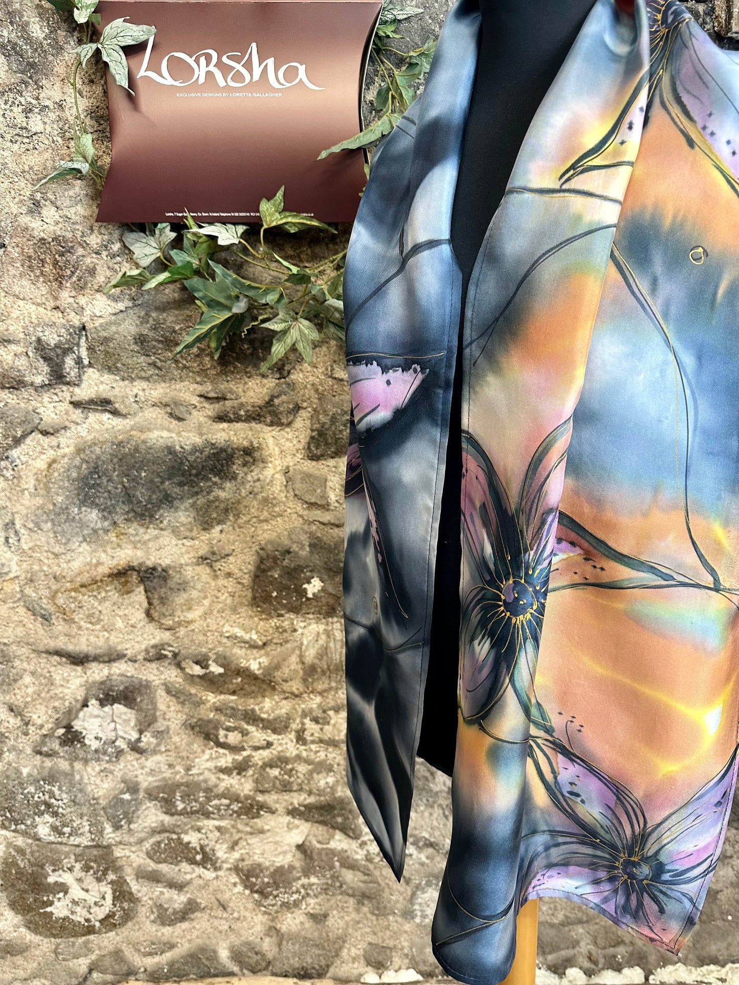 Lorshadesign Handpainted silk scarf collection