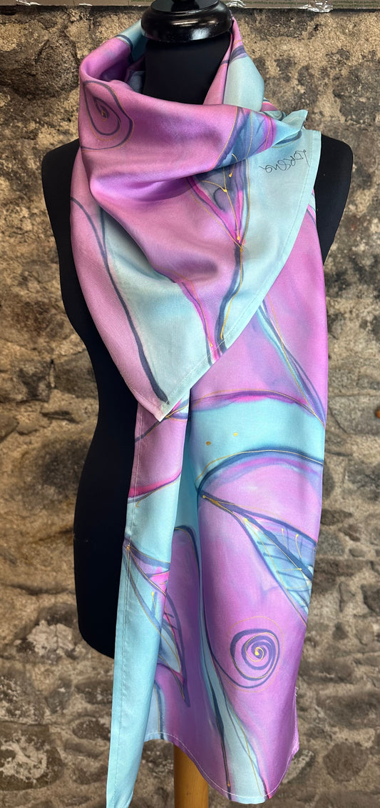 Lorshadesign Handpainted silk scarf collection
