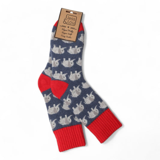 Elephant cosey socks