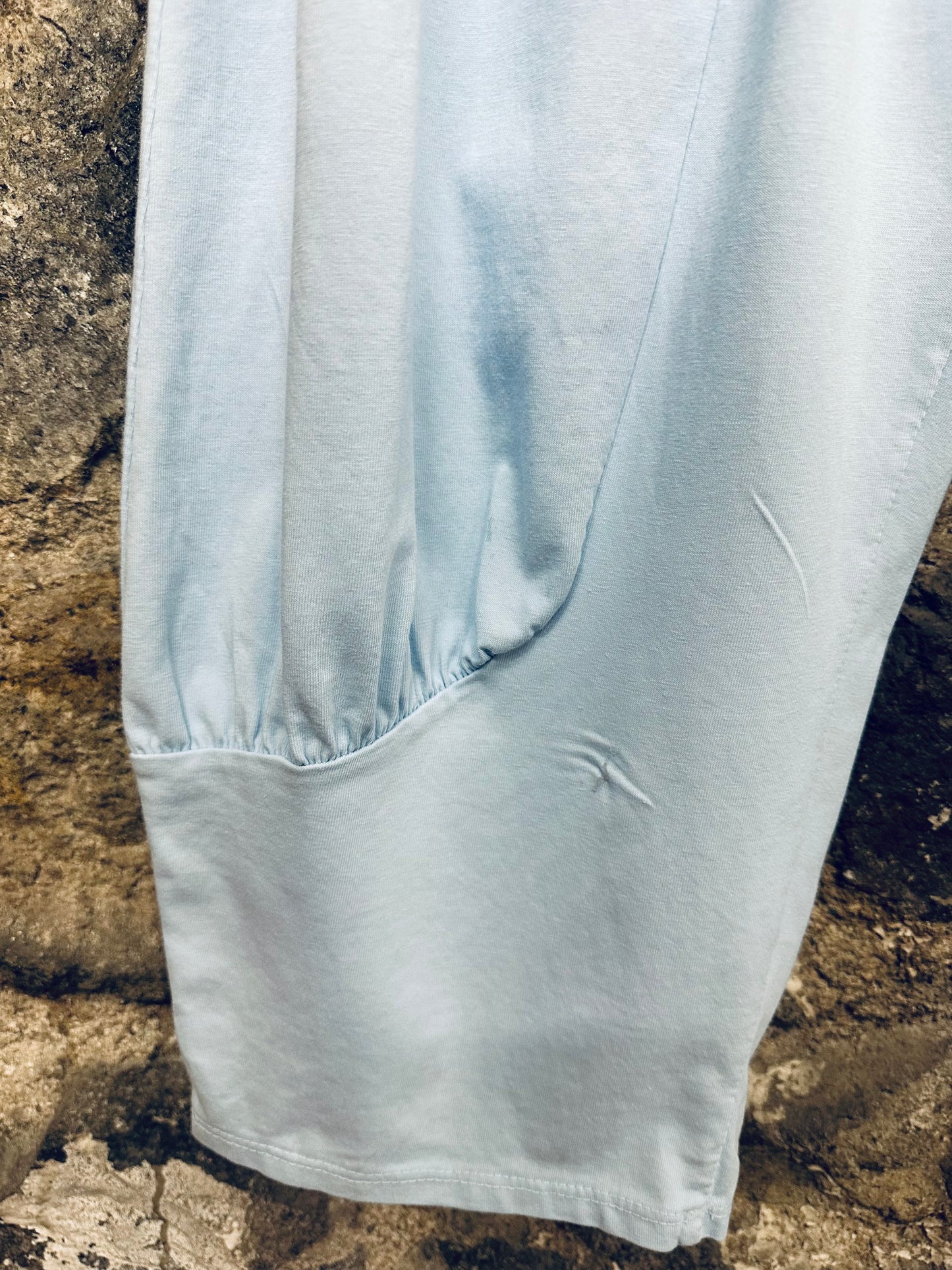 “Derville “ sky blue jersey Italian casual cullottes