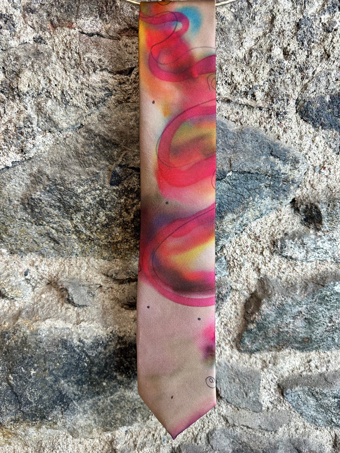 Lorshadesign Handpainted silk tie