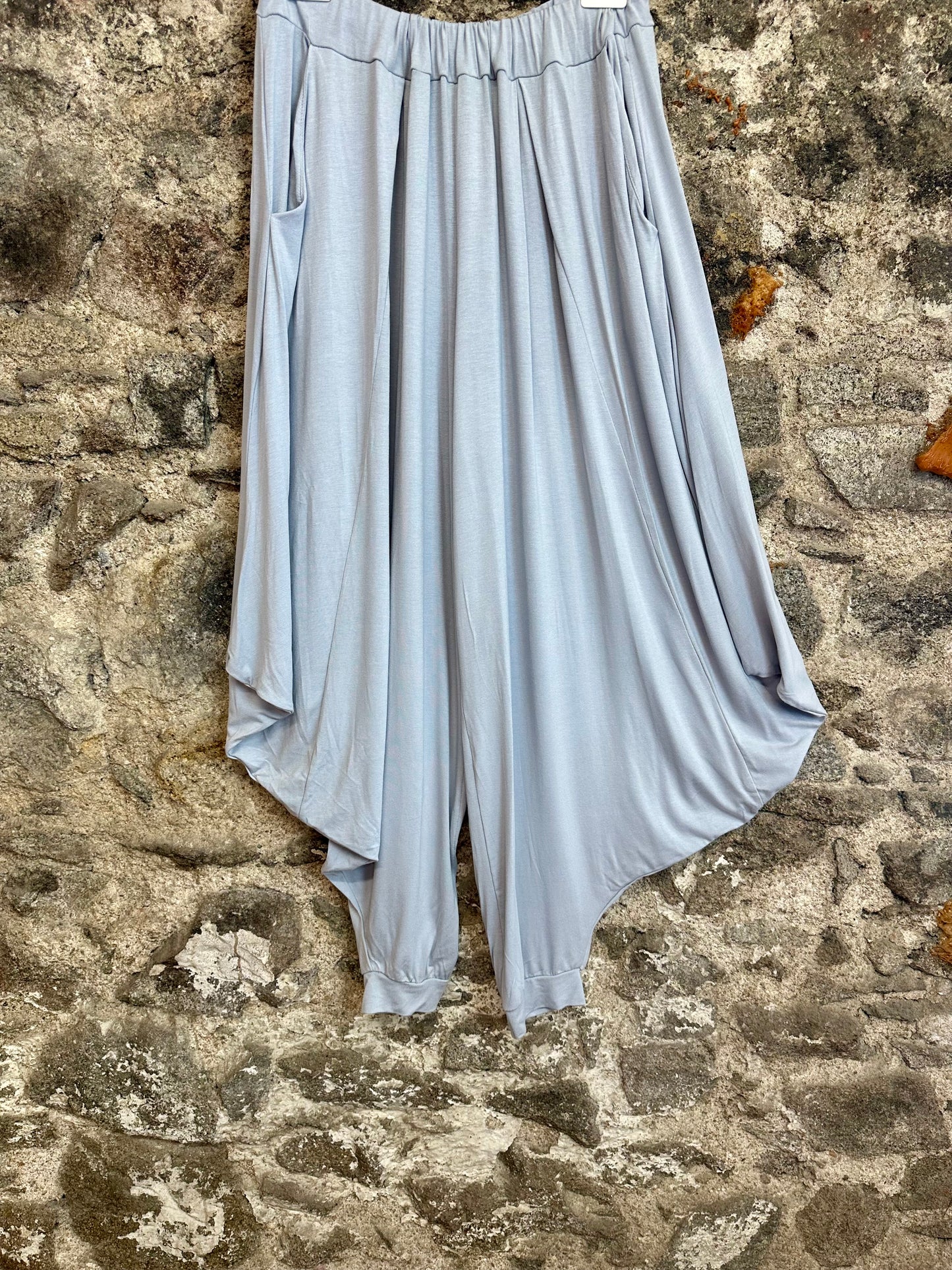 “Sally “ Dove grey jersey harem joggers