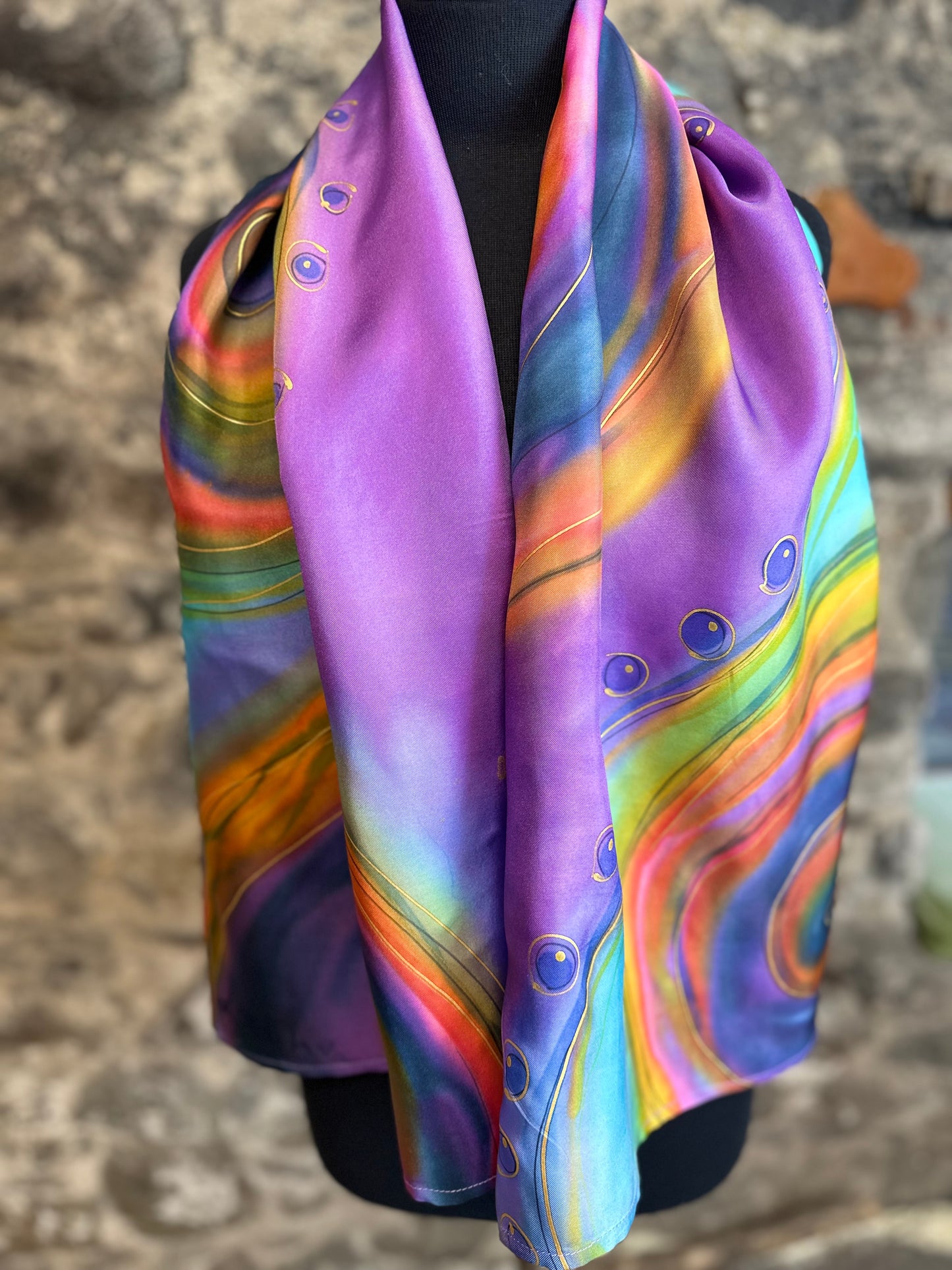 Lorshadesign Handpainted silk scarf collection