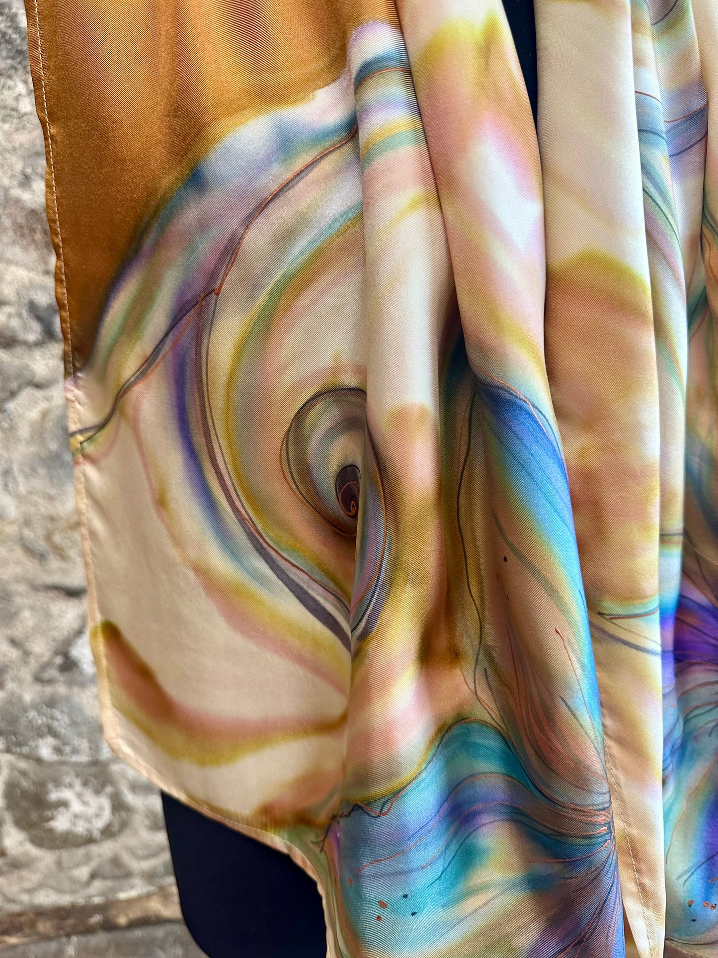 Lorshadesign Handpainted silk scarfs