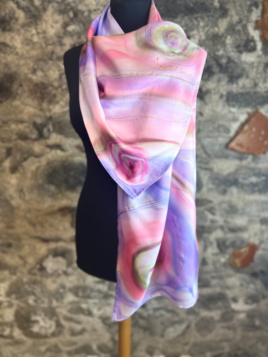 Lorshadesign Handpainted silk scarf collection