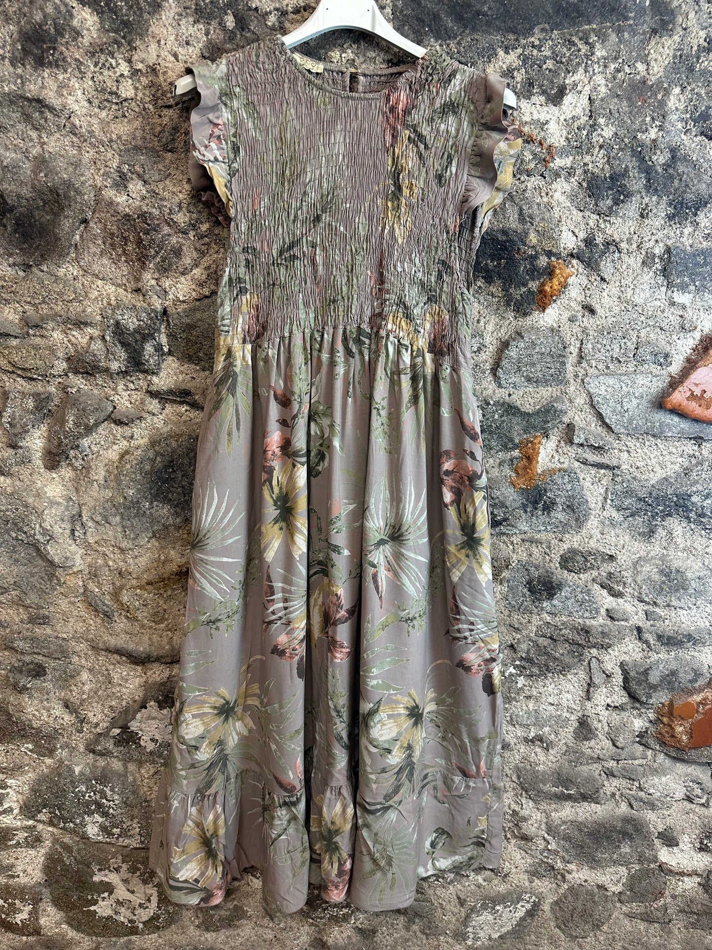 “Camellia “mocha Italian sun dress